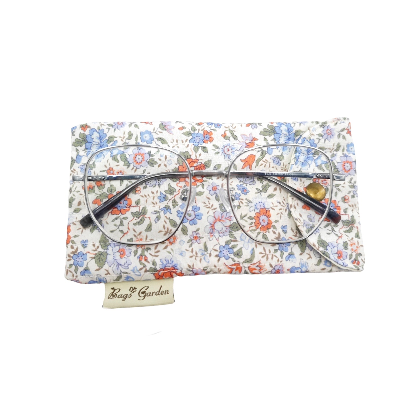 Funda protectora para gafas de sol o lectura floral