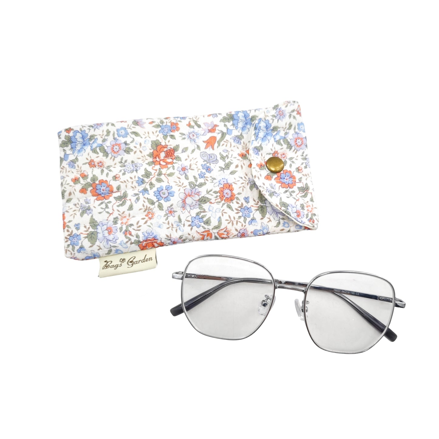 Funda protectora para gafas de sol o lectura floral