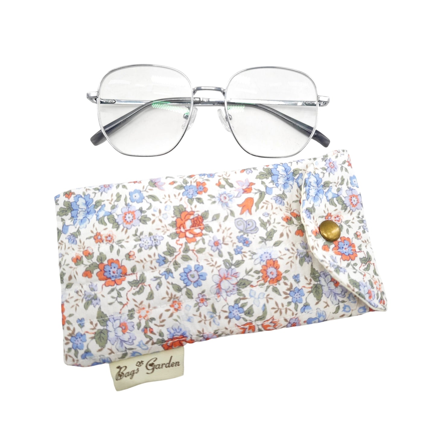 Funda protectora para gafas de sol o lectura floral