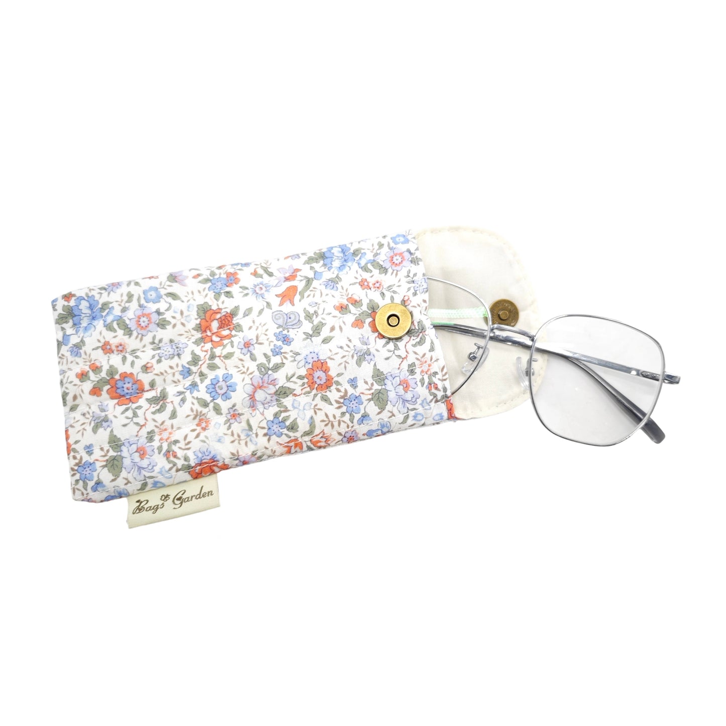 Funda protectora para gafas de sol o lectura floral