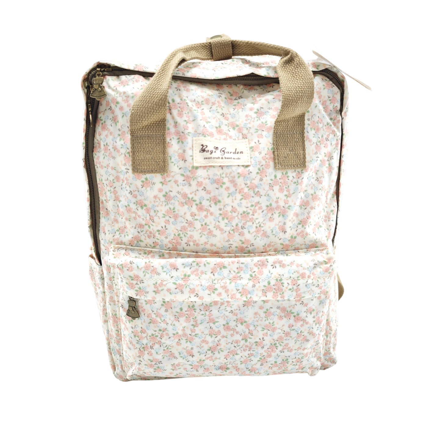 Mochila doble asa Impermeable con flores para mamás y uso diario