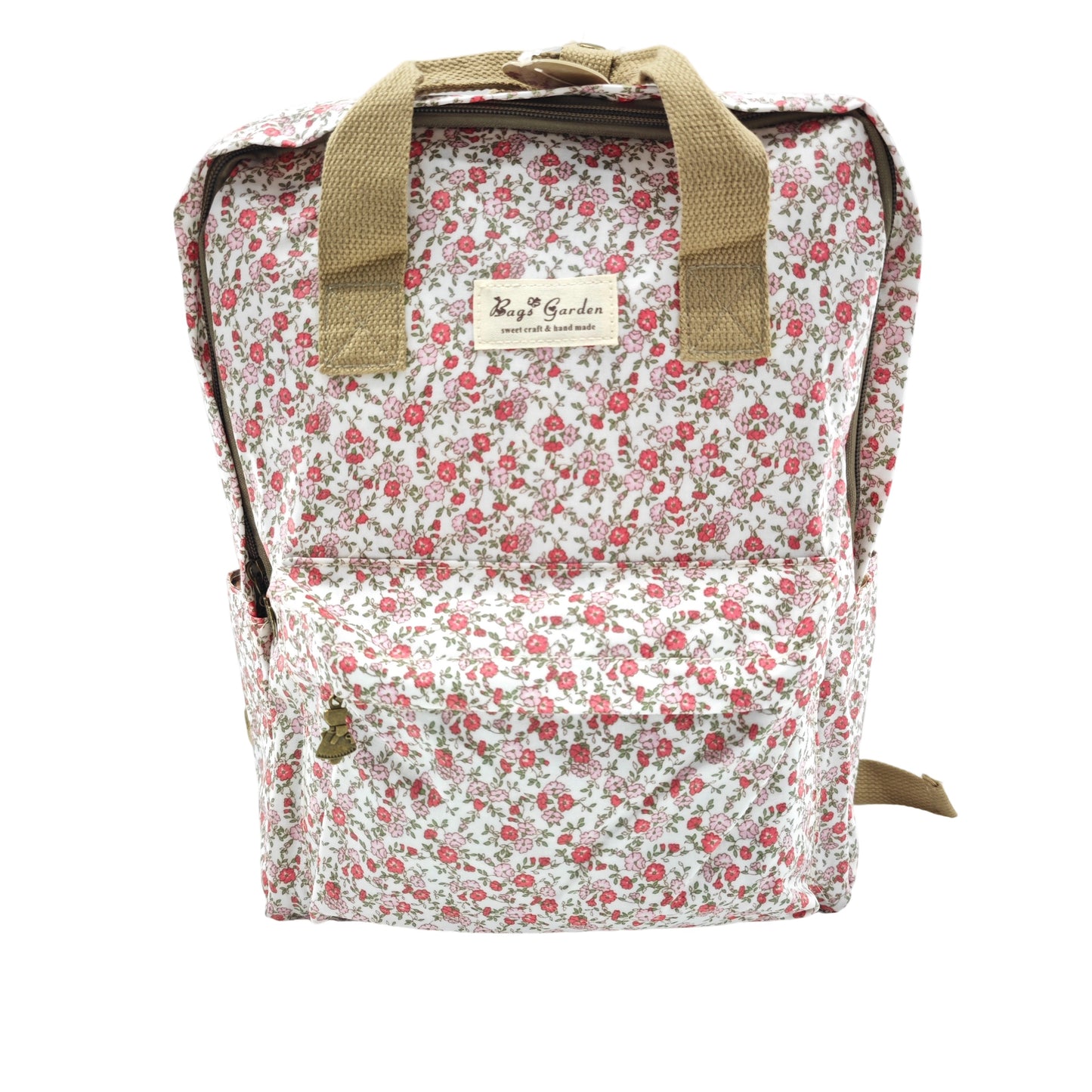 Mochila doble asa Impermeable con flores para mamás y uso diario
