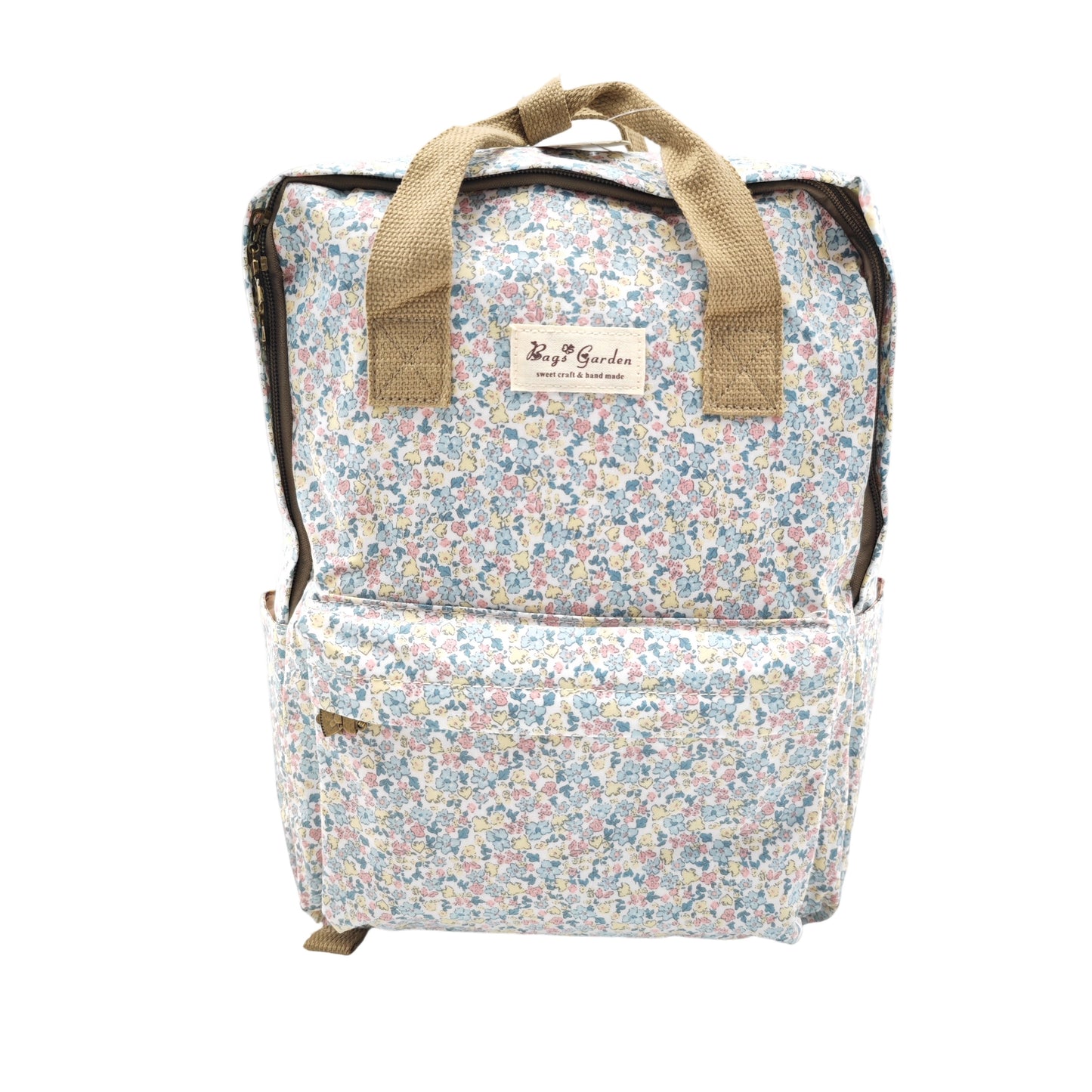 Mochila doble asa Impermeable con flores para mamás y uso diario