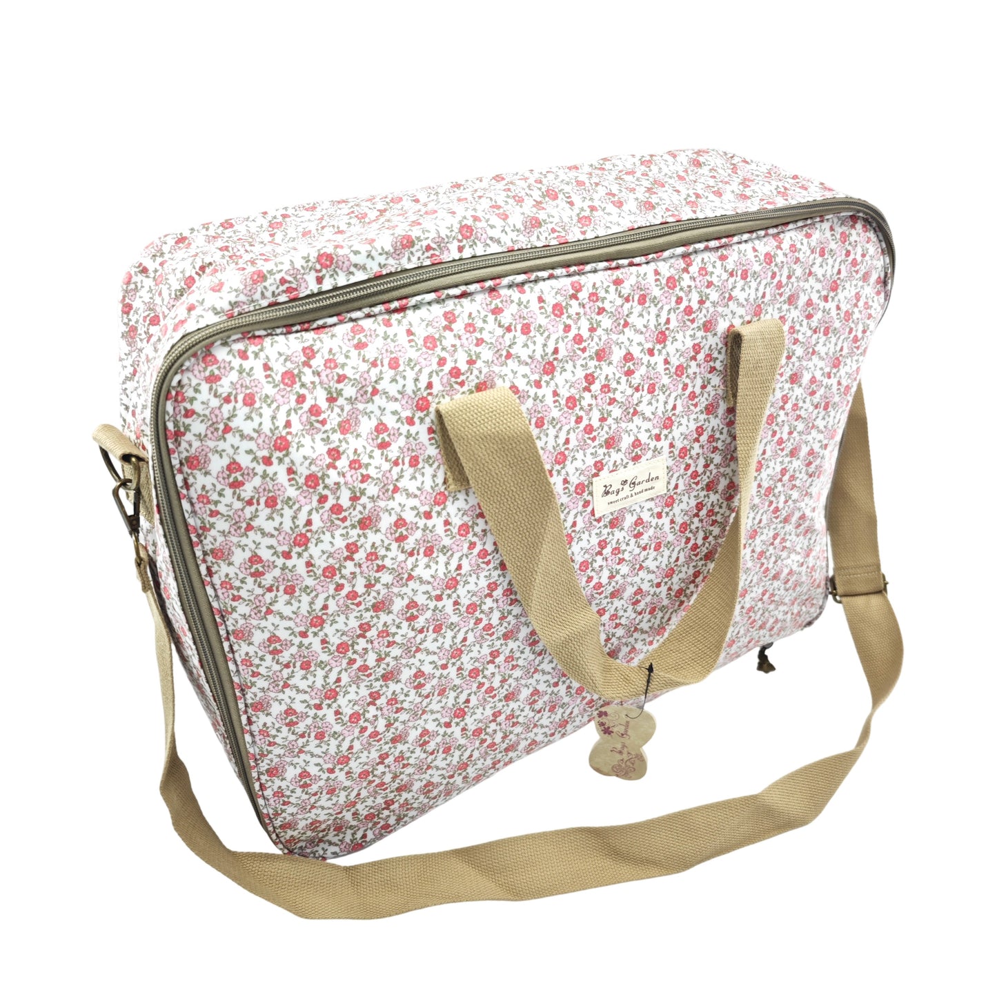 Bolso Maternal Impermeable Grande con Flores