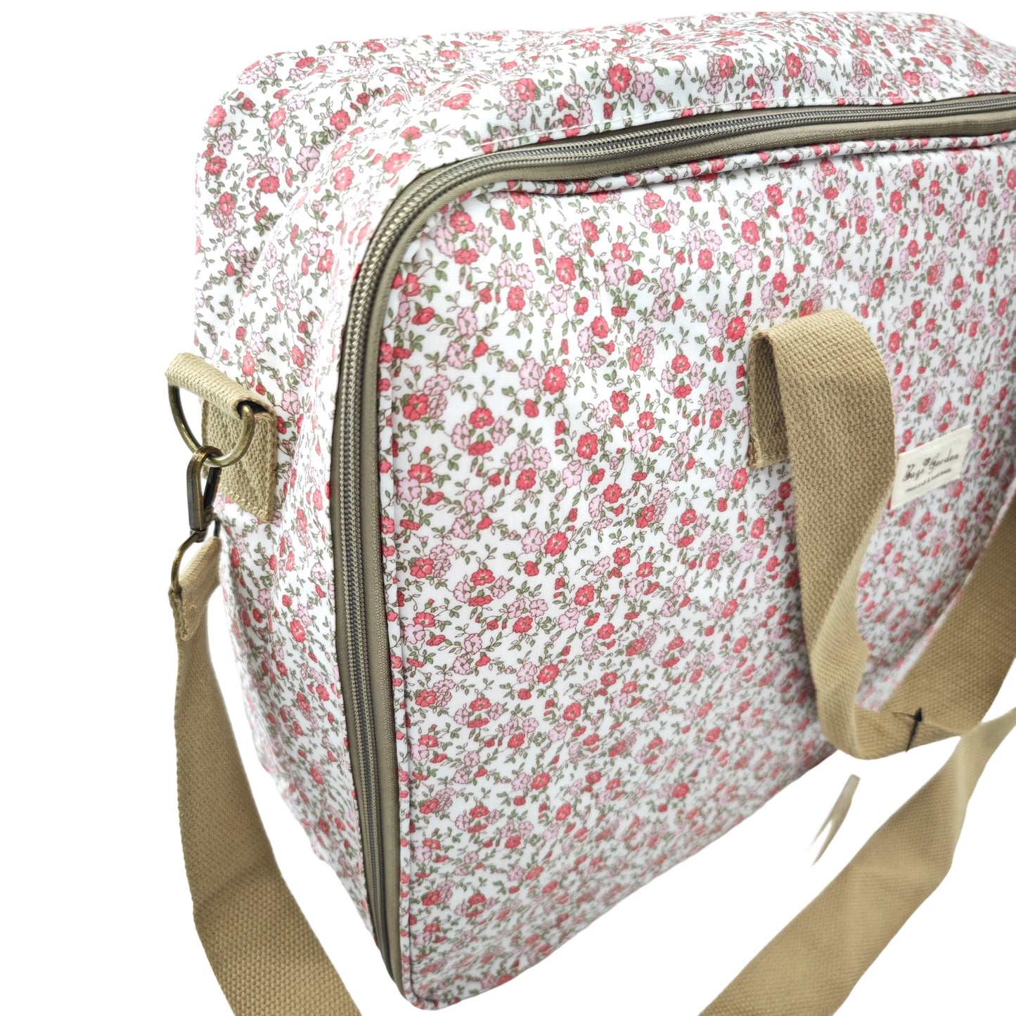 Bolso Maternal Impermeable Grande con Flores