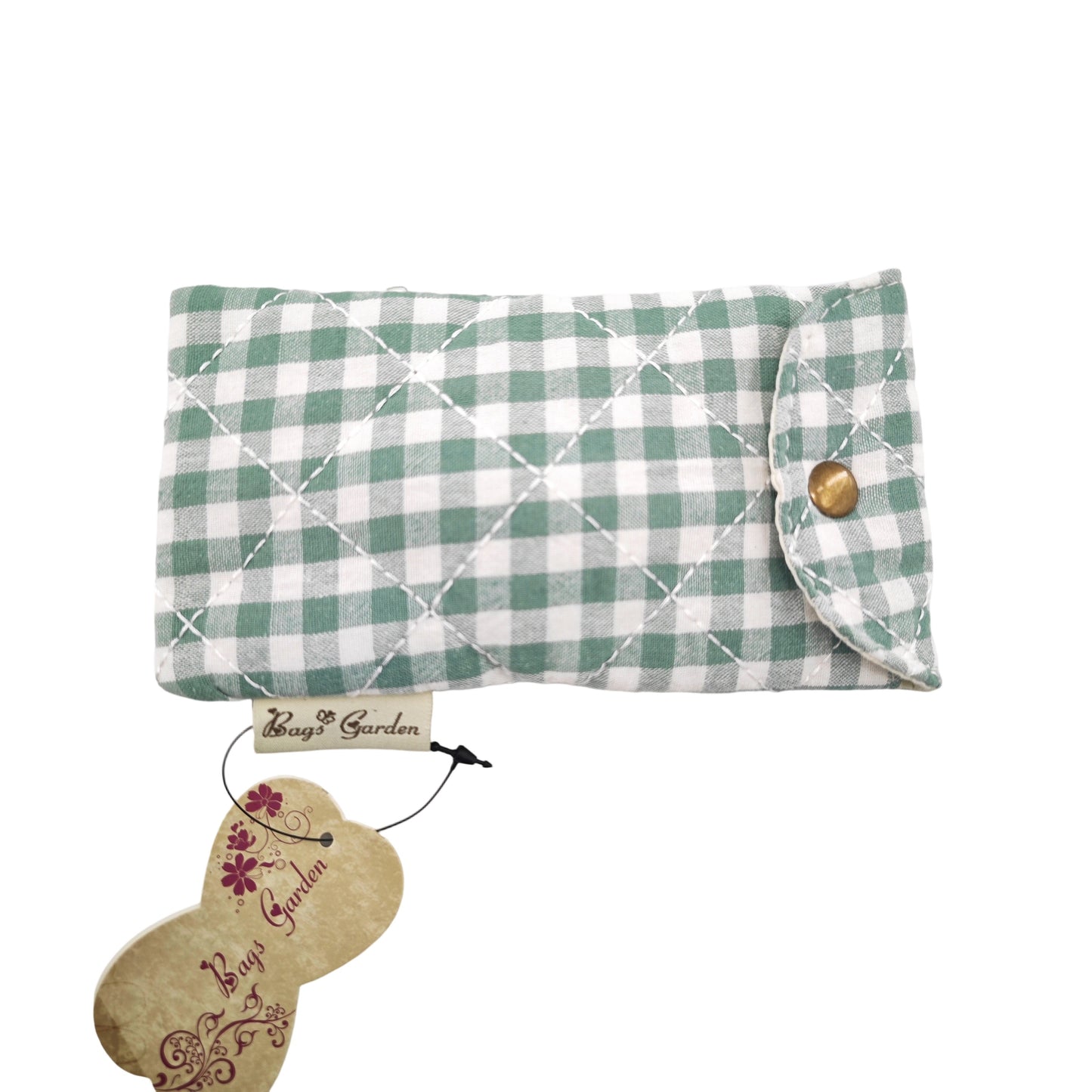 Funda de Gafas de Algodón Acolchada con Vichy Grande