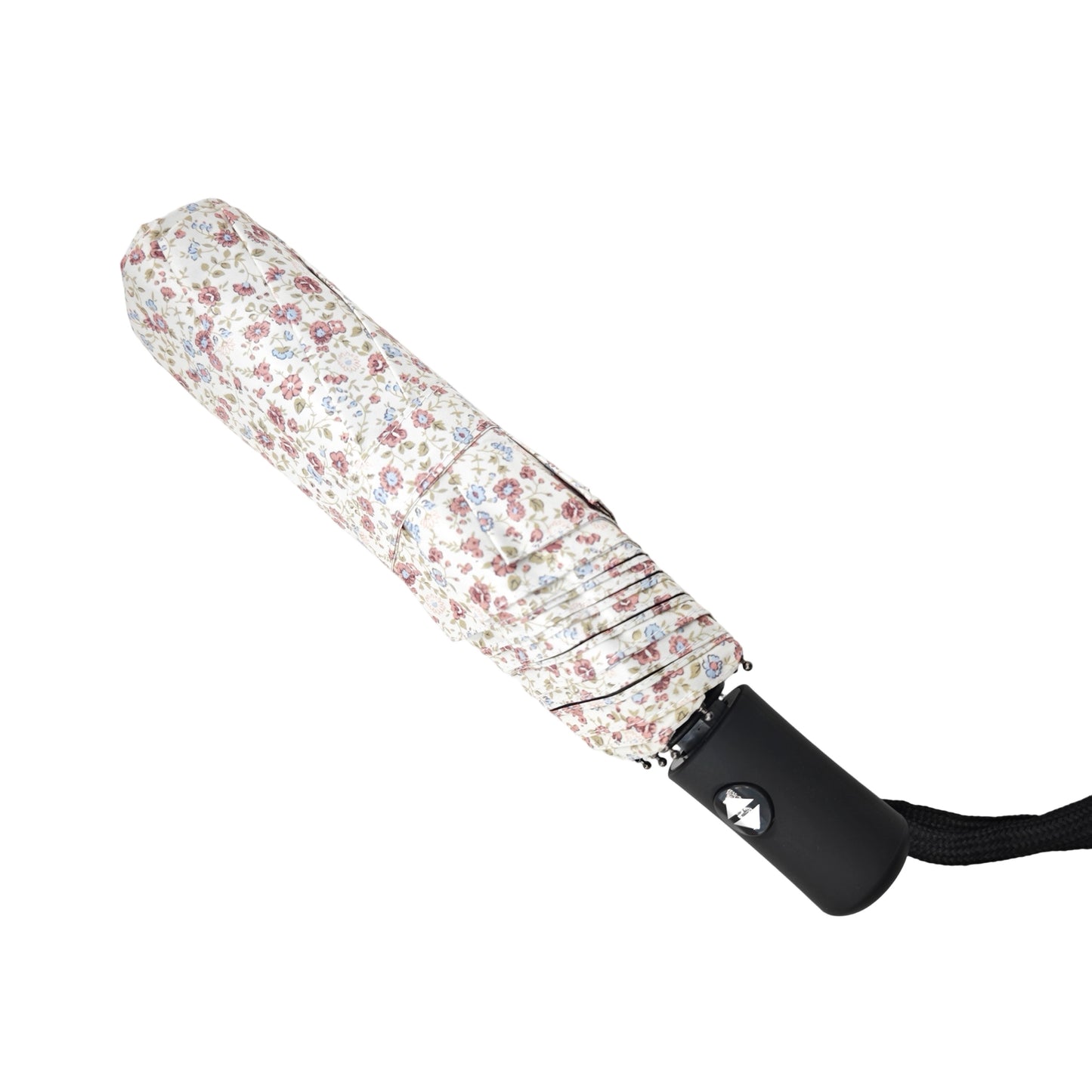 Paraguas Plegable Automático Floral – Protección Solar e Impermeable|Burdeos floral