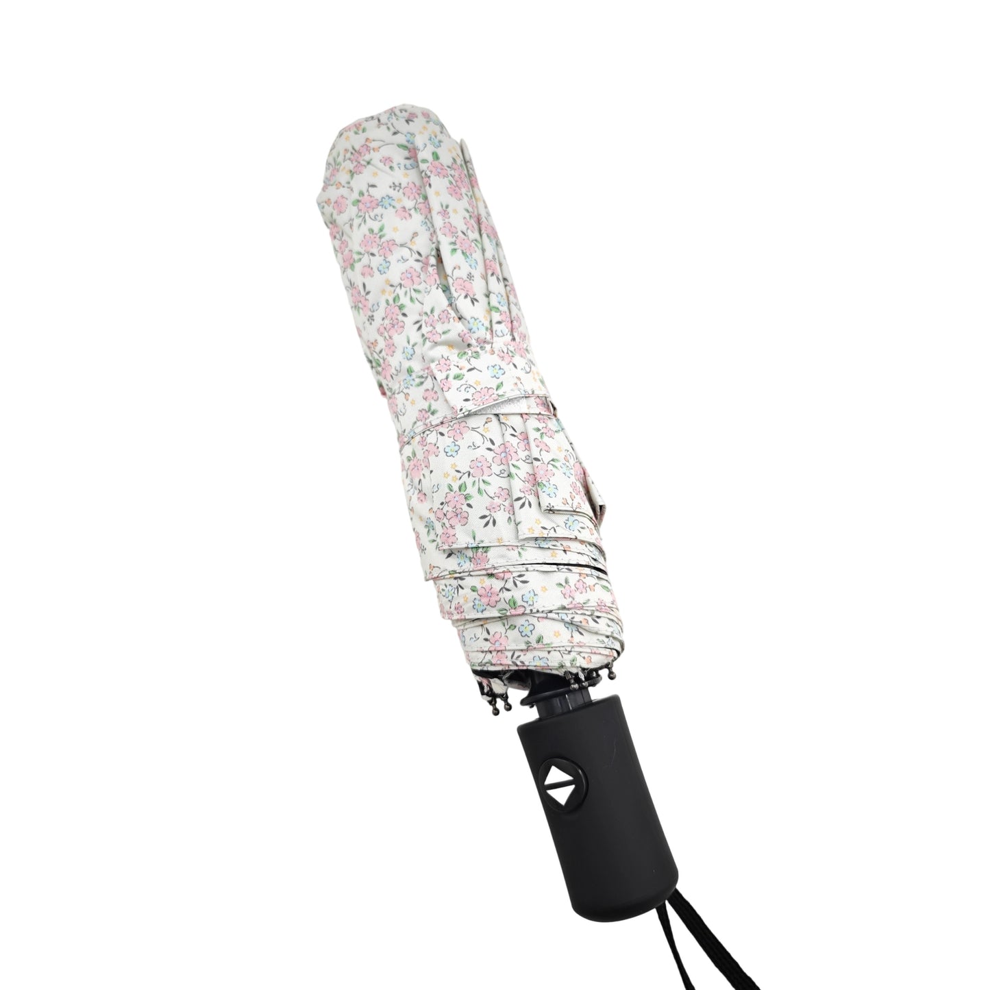 Paraguas Plegable Automático Floral – Protección Solar e Impermeable|Rosa lila floral