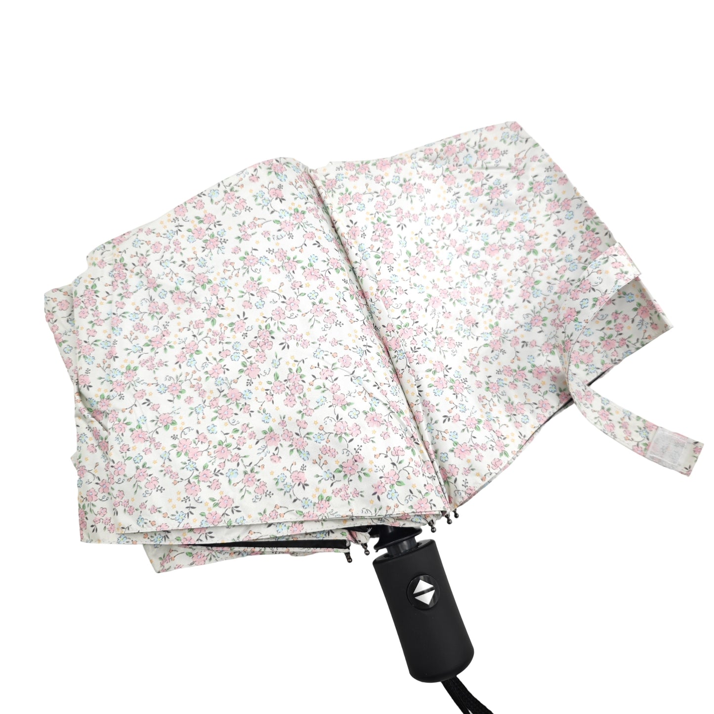 Paraguas Plegable Automático Floral – Protección Solar e Impermeable|Rosa lila floral