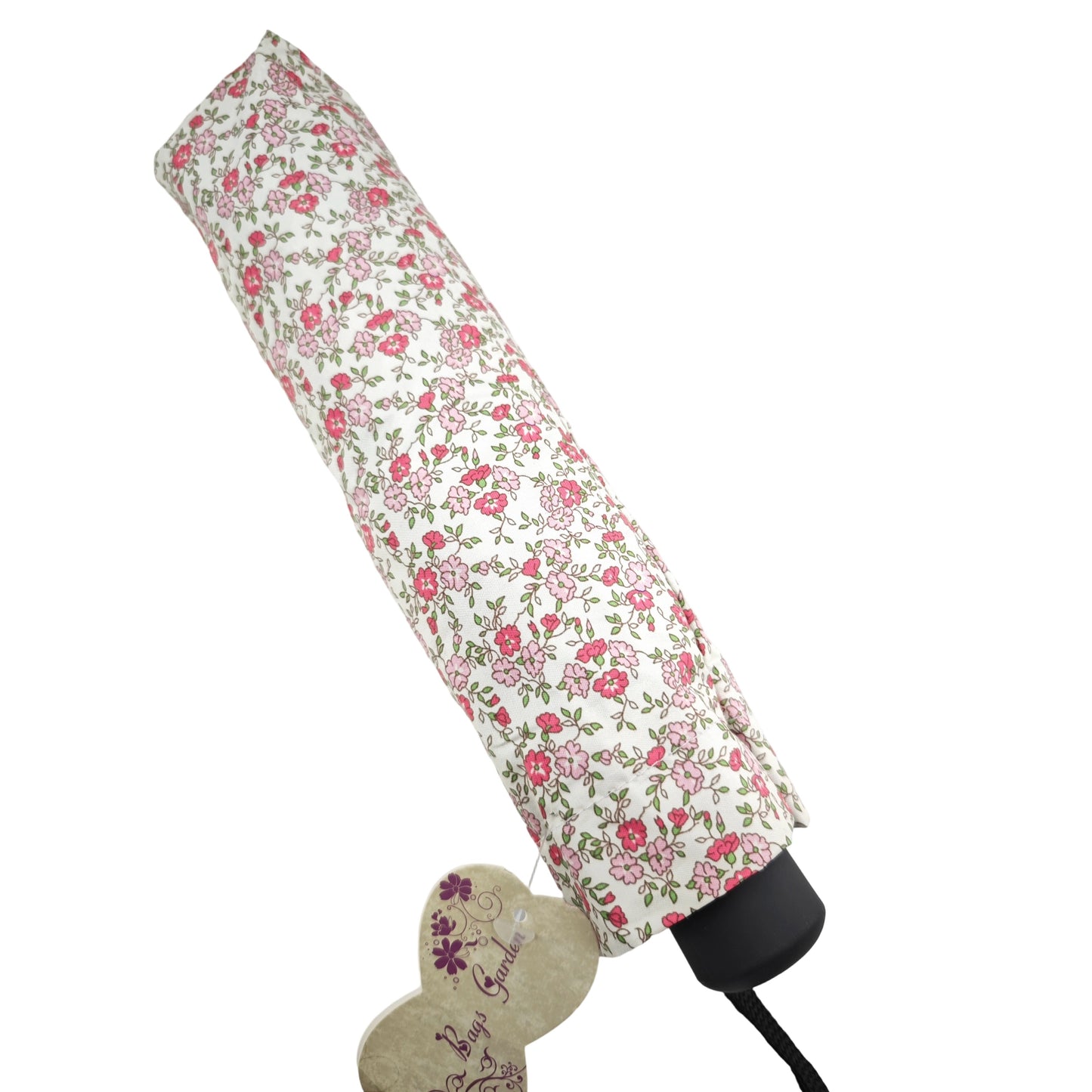 Paraguas Plegable Automático Floral – Protección Solar e Impermeable| Rosa floral