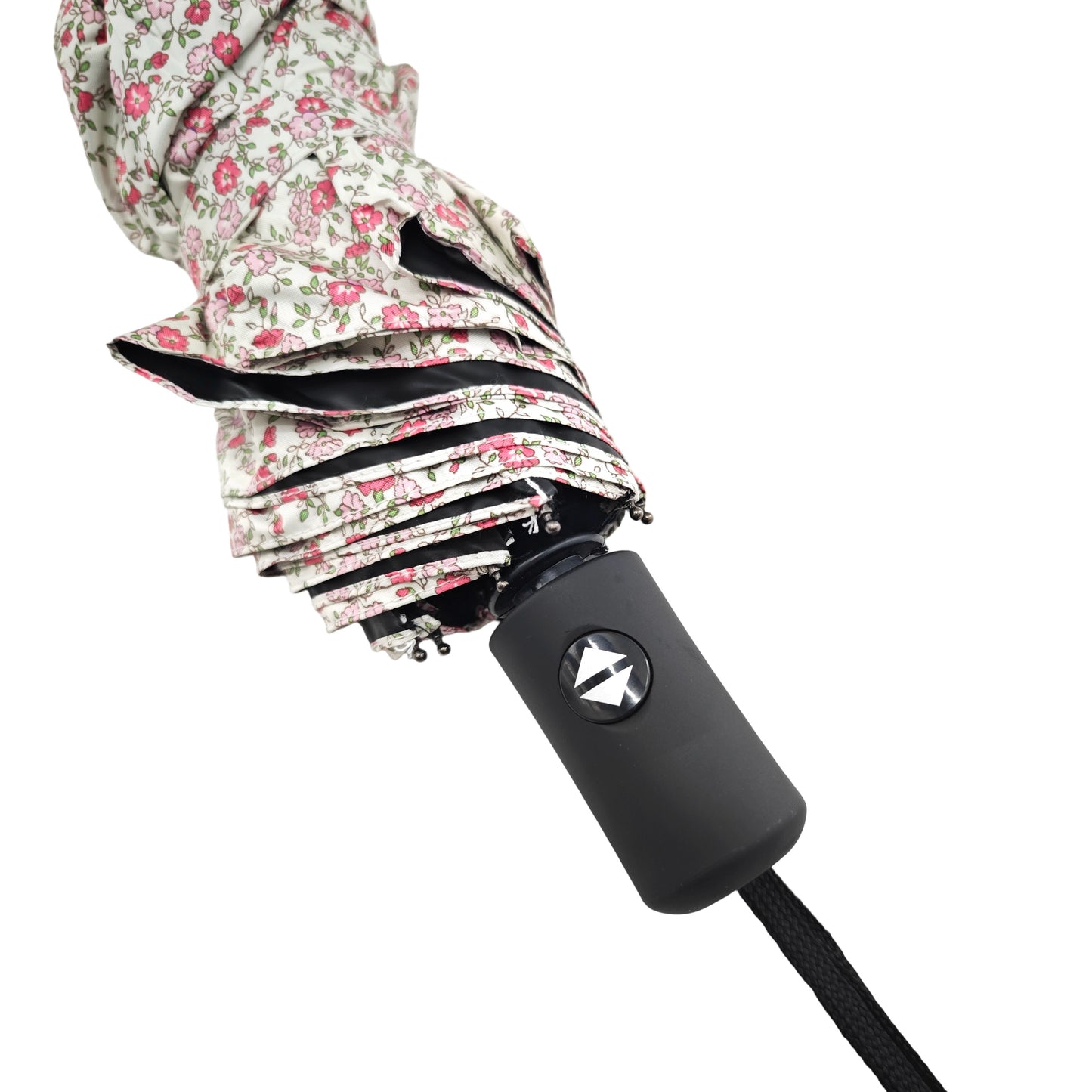 Paraguas Plegable Automático Floral – Protección Solar e Impermeable| Rosa floral