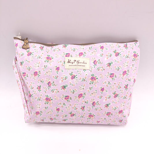 Neceser grande impermeable con flores