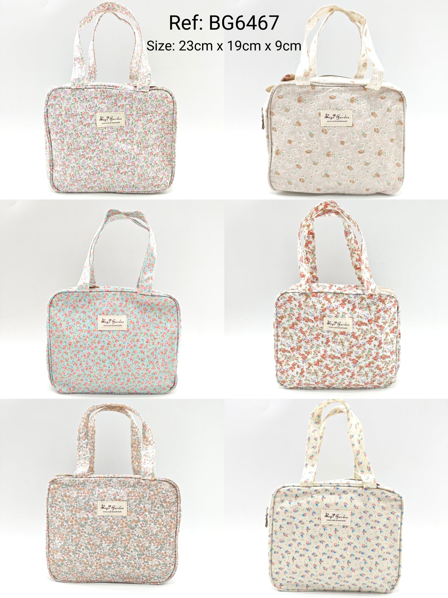 Bolso de mano pequeño impermeable floral