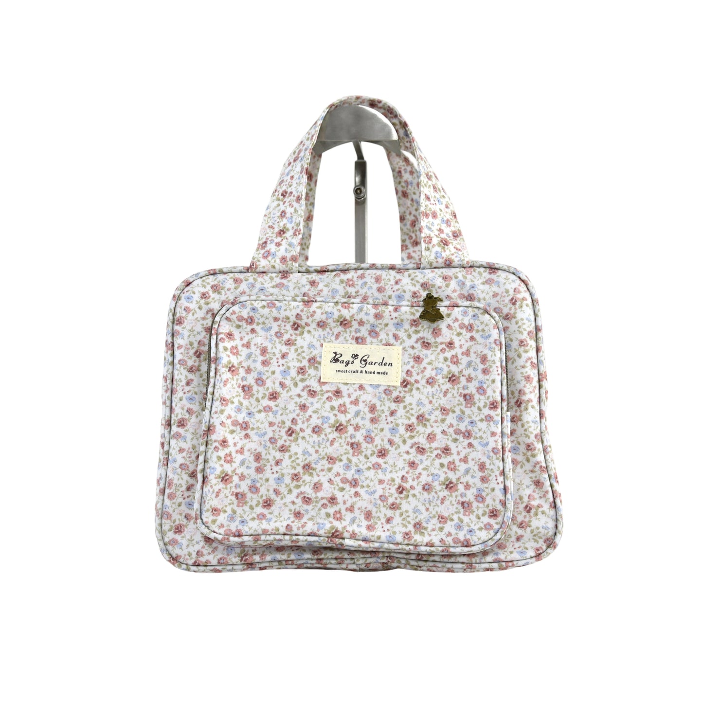 Neceser pequeño colgable impermeable de flores