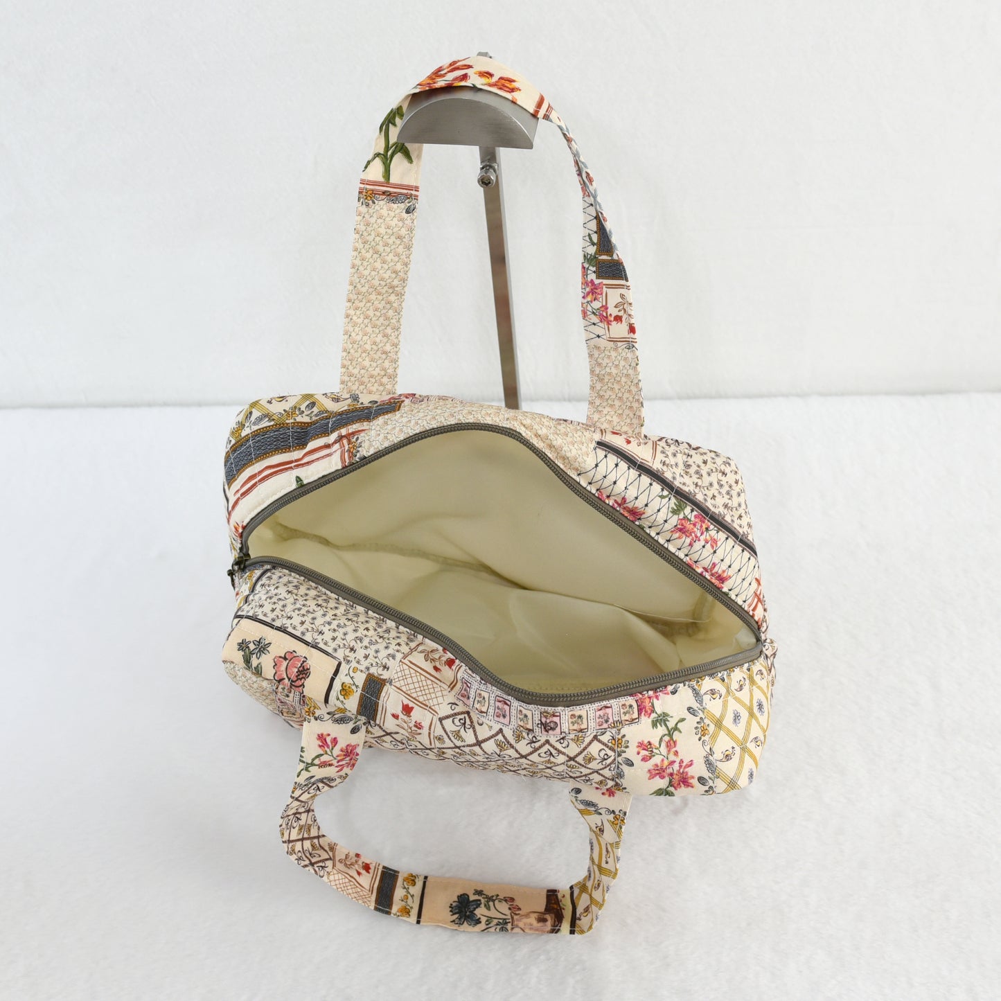 Bolso de Mano Patchwork Floral Algodón