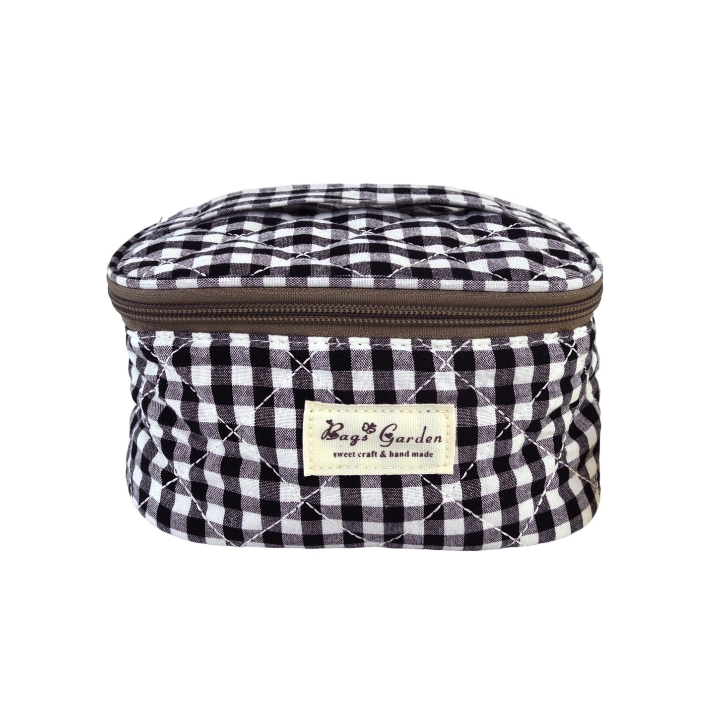 Neceser pequeño de Maquillaje de Algodón con Vichy Grande Acolchado