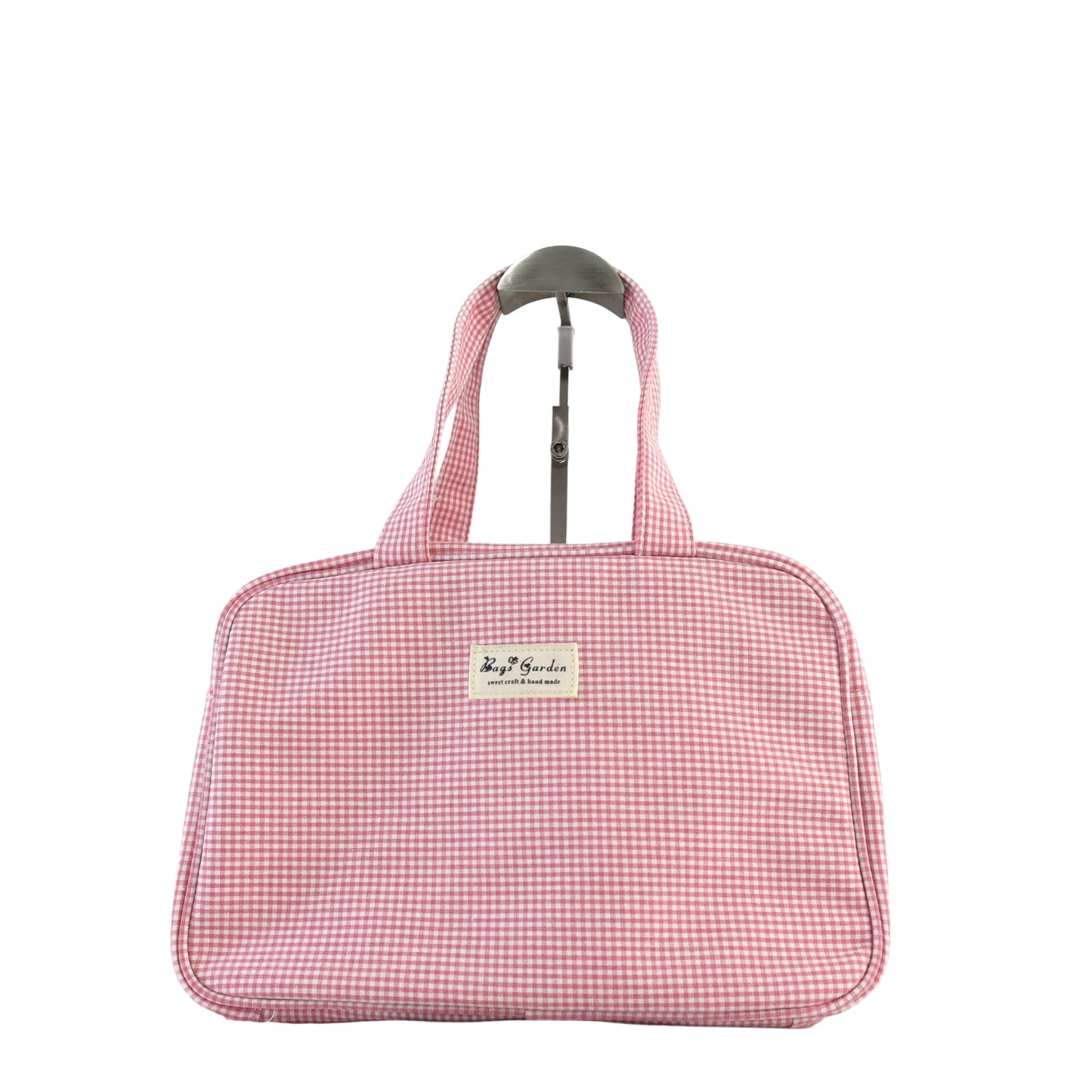 Bolso de mano de algodón mini Vichy