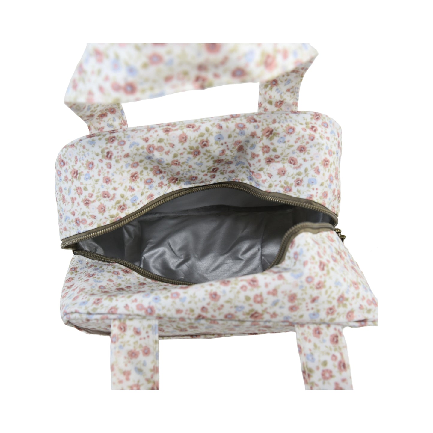 Bolso nevera cuadrado impermeable con estampado floral