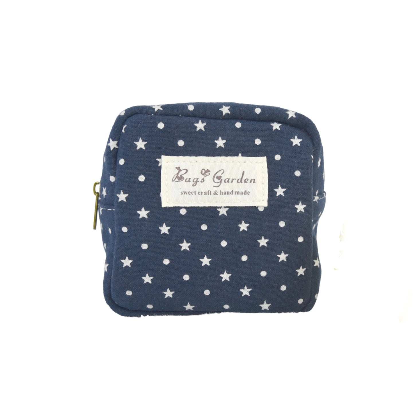 Bolsa organizadora de algodón con estrellas – Para objetos personales y toallas higiénicas