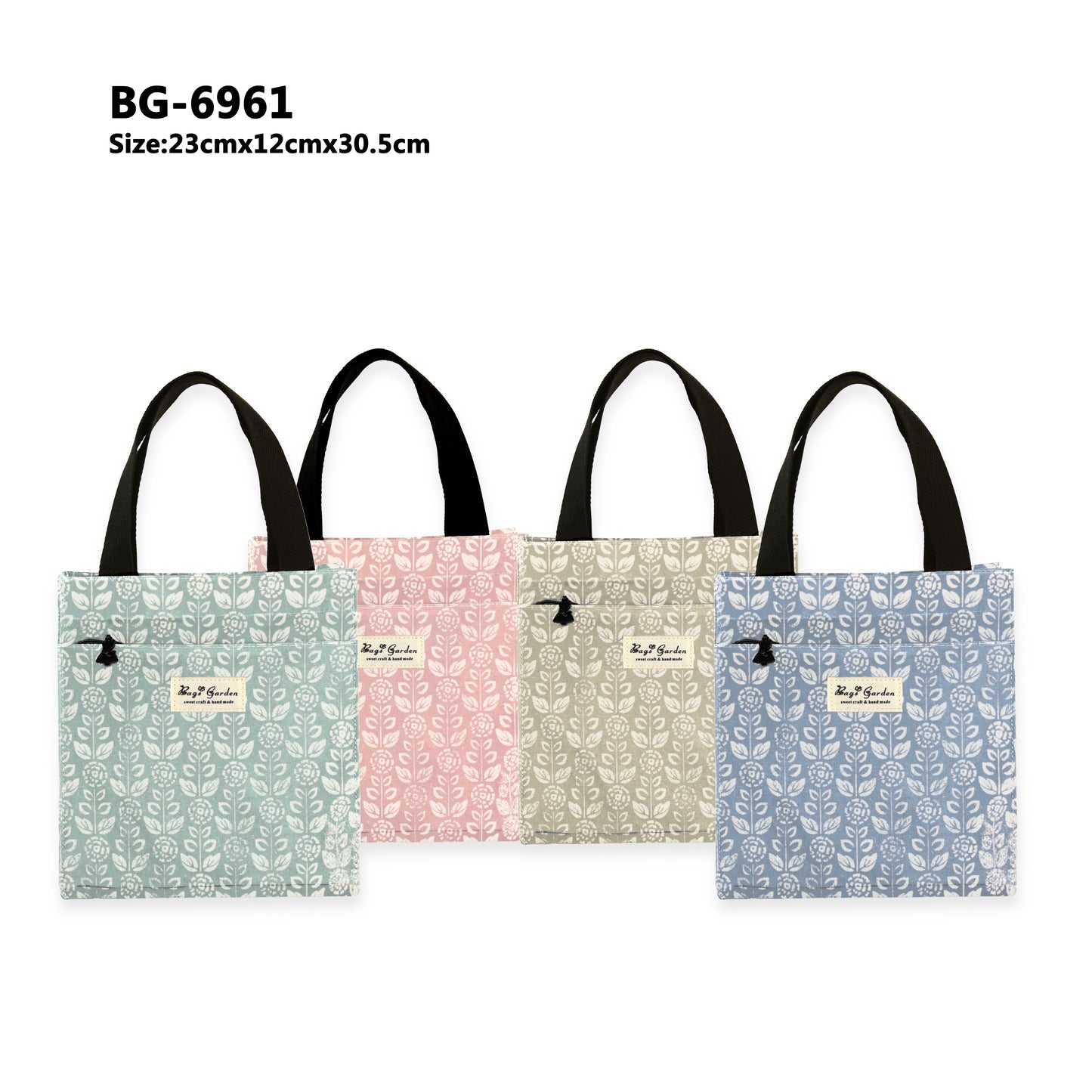 Bolso de mano pequeño impermeable botánico