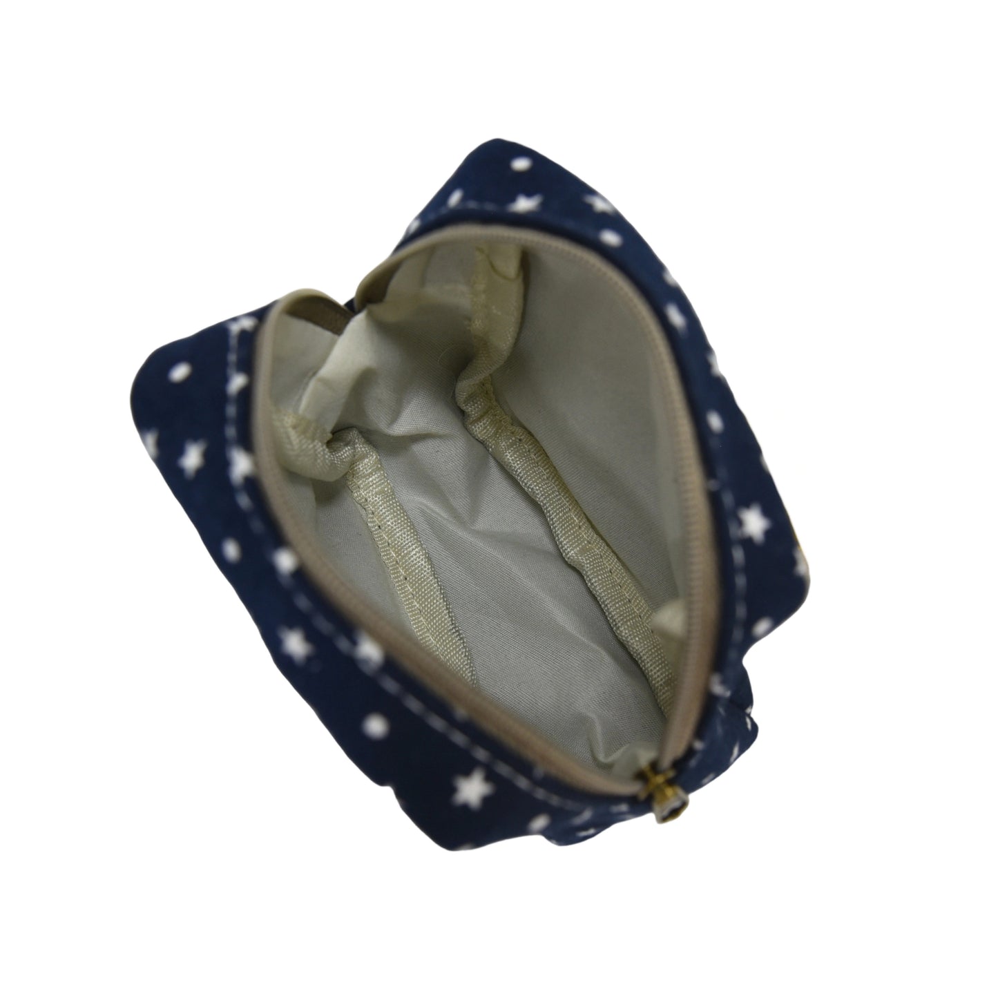 Bolsa organizadora de algodón con estrellas – Para objetos personales y toallas higiénicas
