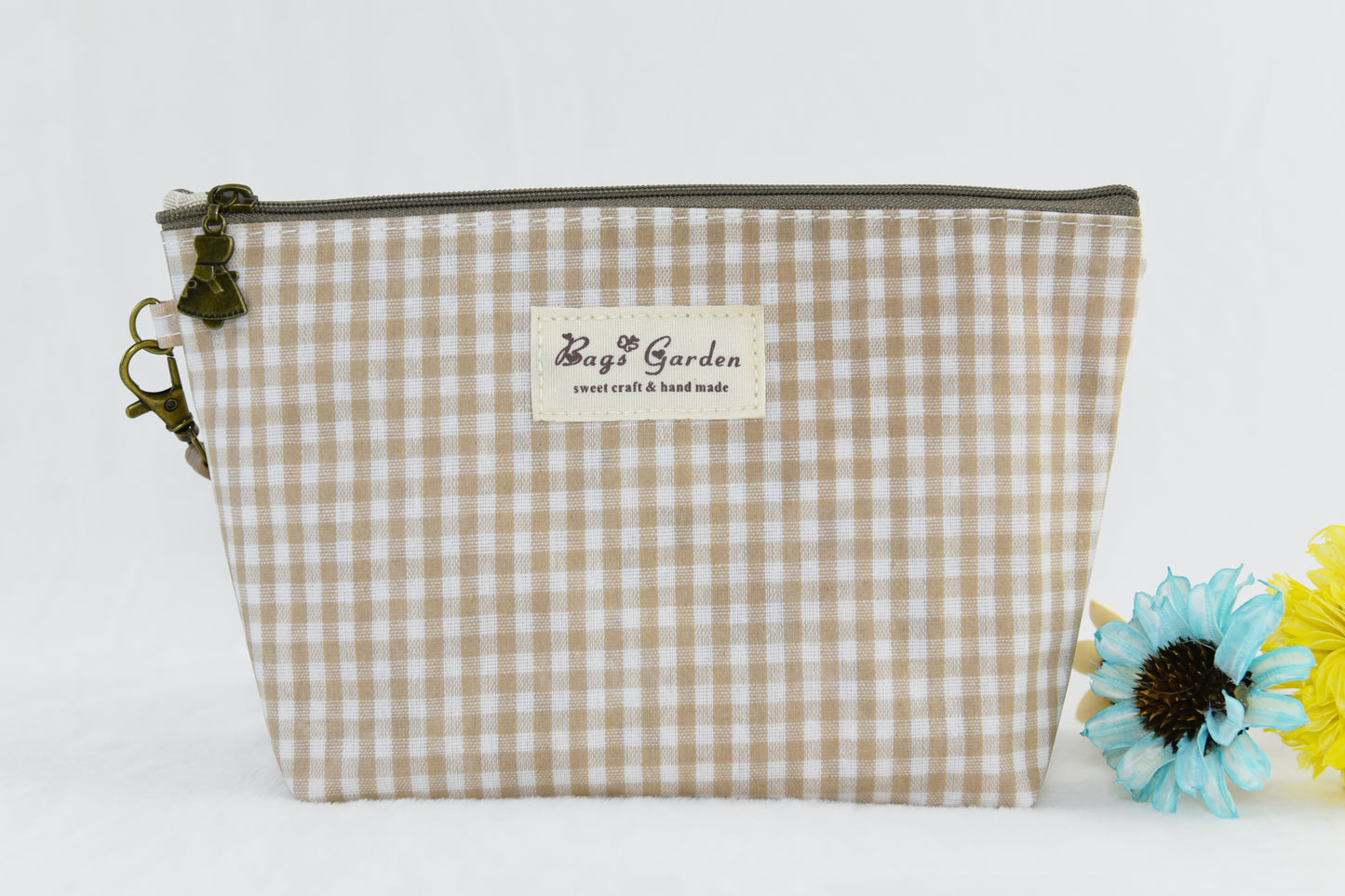 Small Waterproof Vichy Toiletry Bag