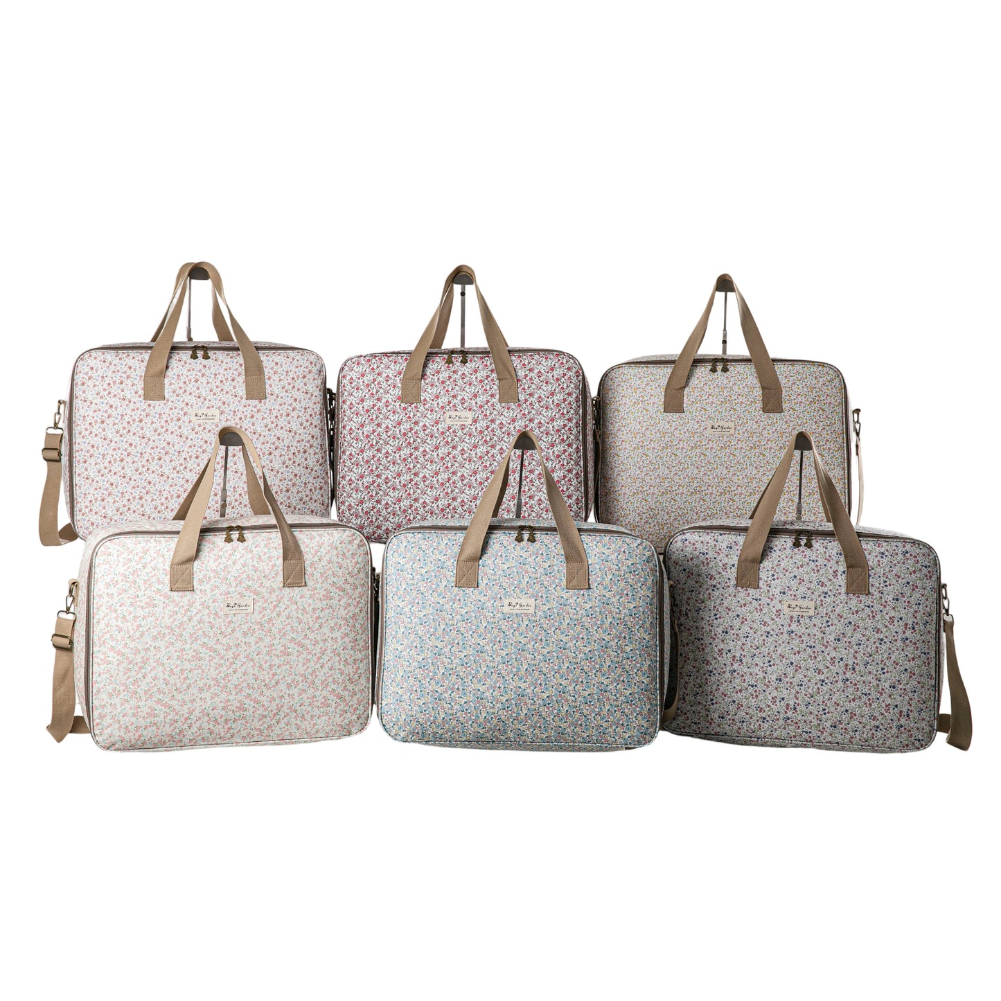 Bolso Maternal Impermeable Grande con Flores