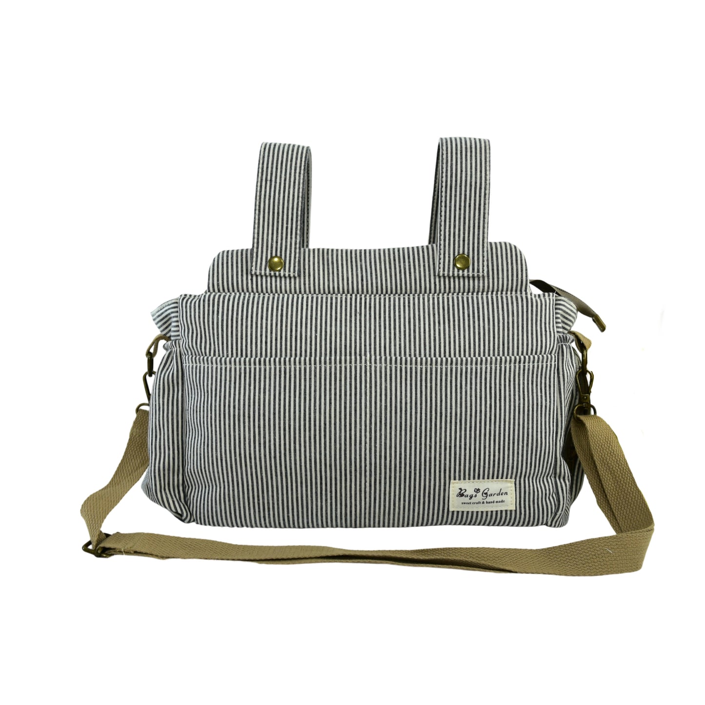 Organizador de cochecito de bebé – Algodón mini rayas