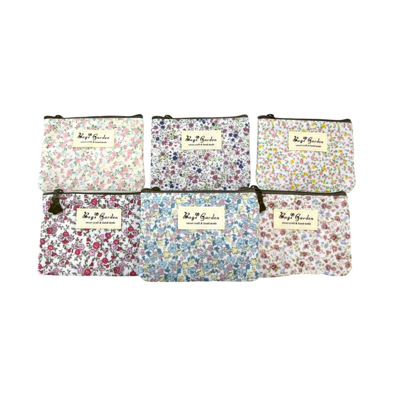 Monedero impermeable de flores