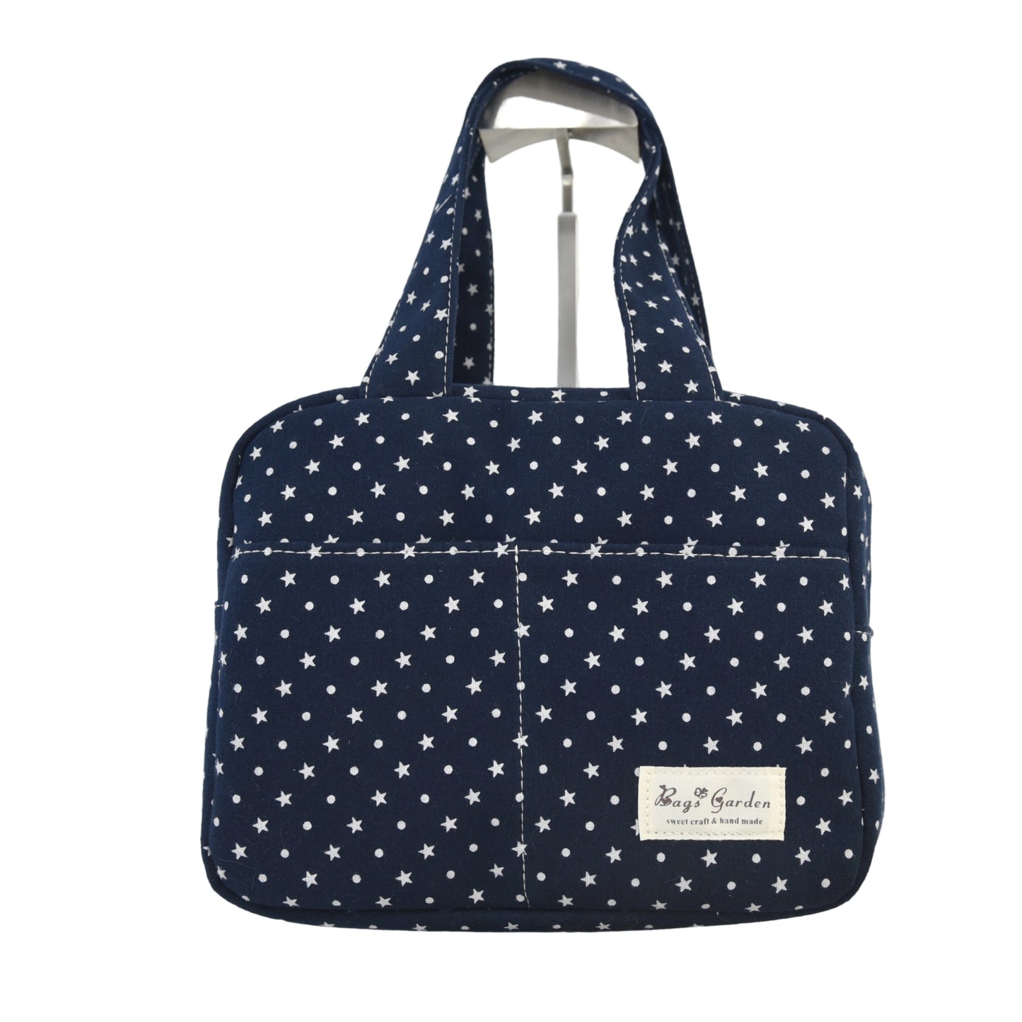 Bolso de mano de algodón con estrellas – Multiusos y con bolsillos