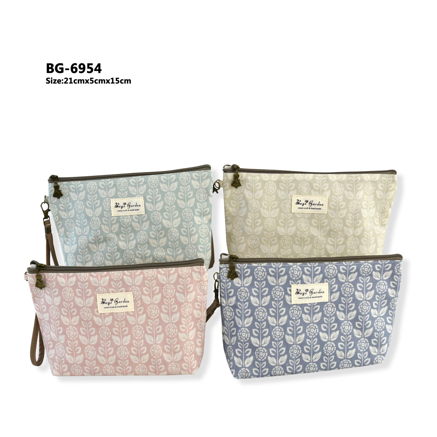 Neceser mediano impermeable botánico