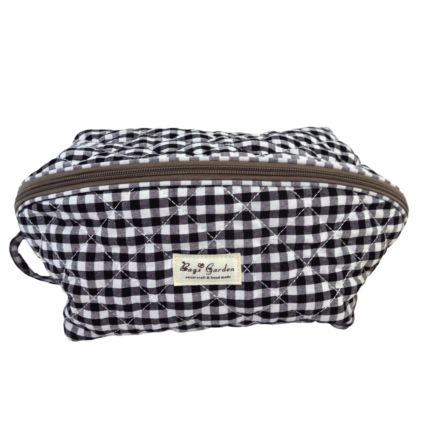 Bolsa Organizadora de Algodón Acolchado con Vichy Grande · Ropa Interior y Viaje