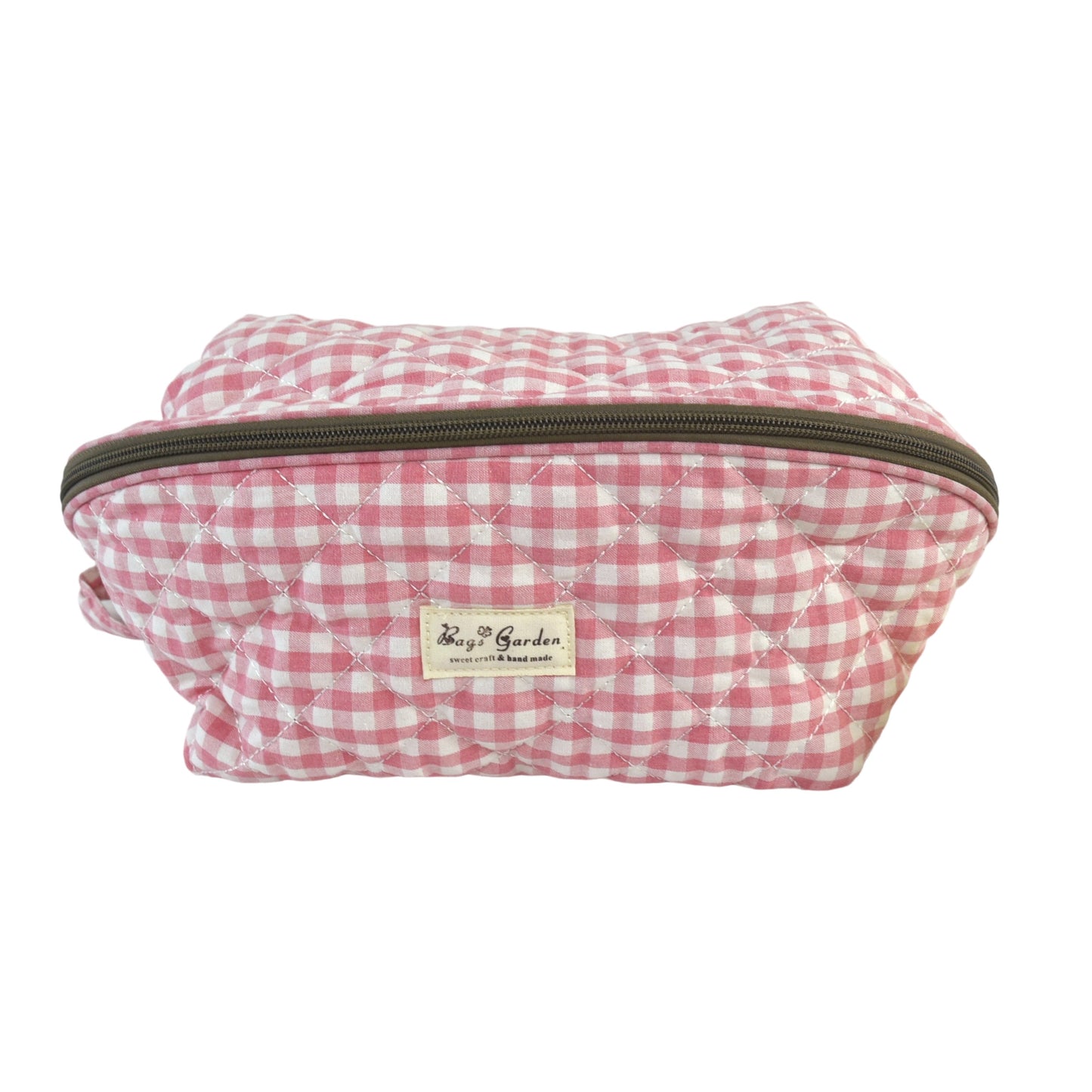 Bolsa Organizadora de Algodón Acolchado con Vichy Grande · Ropa Interior y Viaje