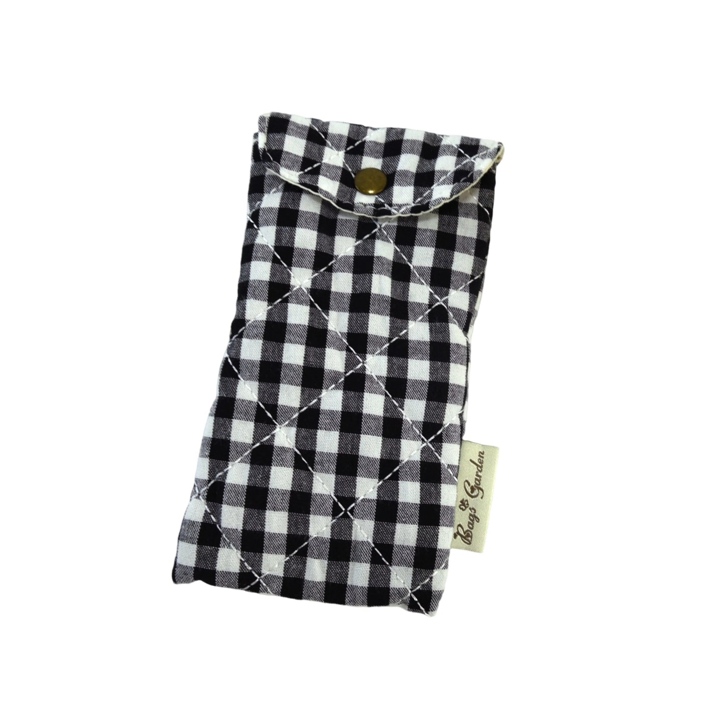 Funda de Gafas de Algodón Acolchada con Vichy Grande