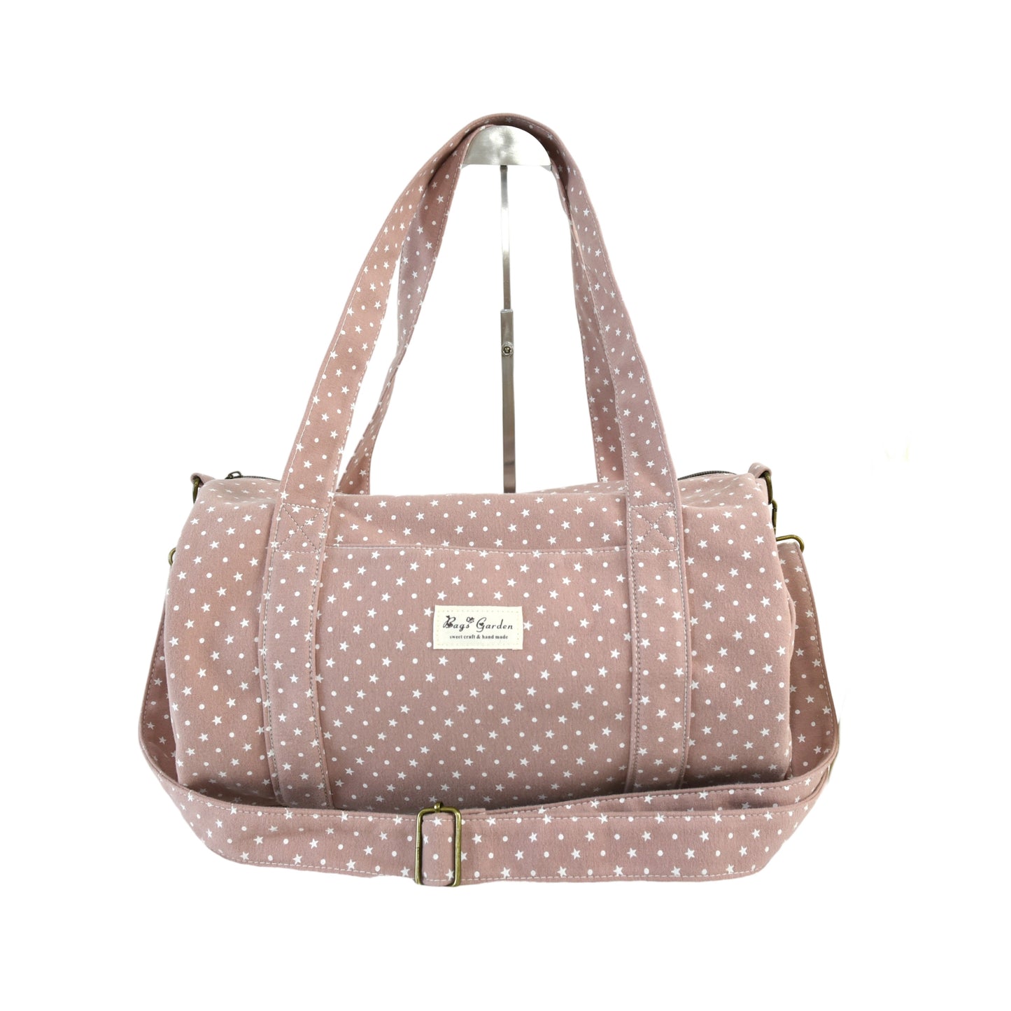 Bolso barrel de algodón con estrellas – Versátil y espacioso