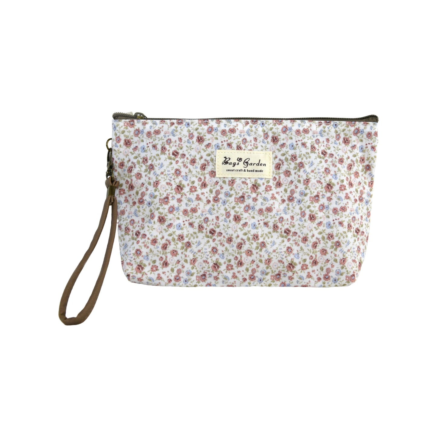 Neceser de impermeable floral con asa lateral desmontable