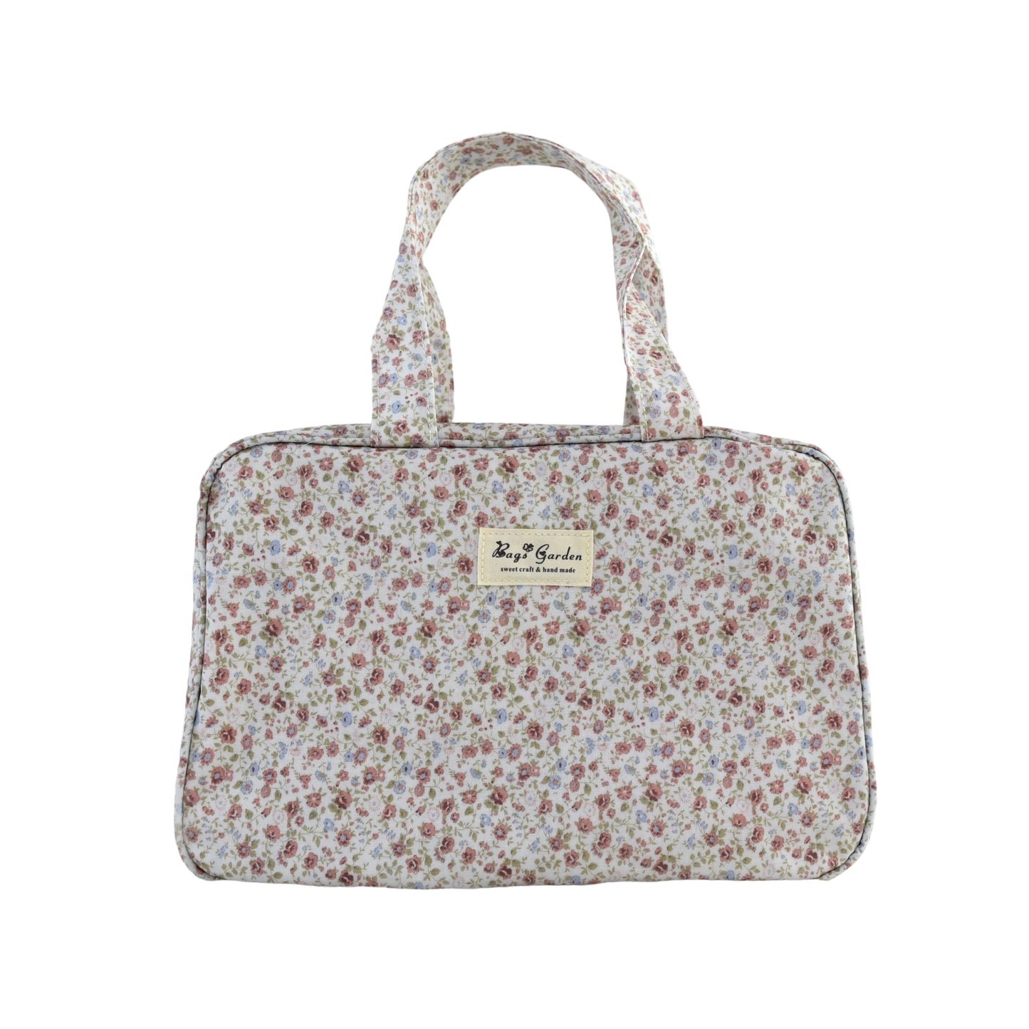 Bolso de mano impermeable con flores rectangular