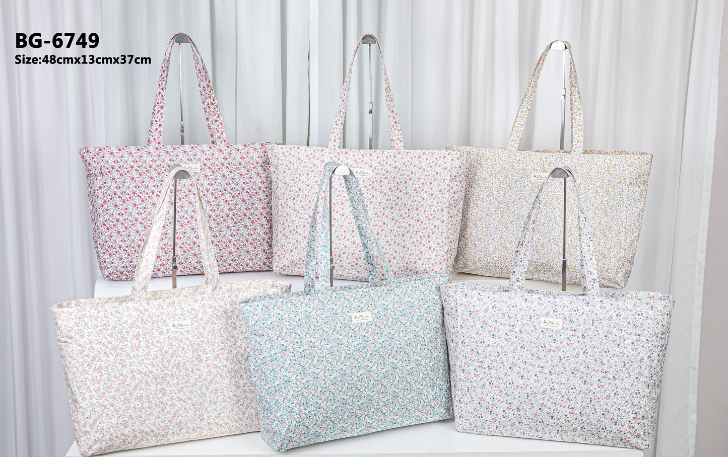 Bolso Grande Impermeable de Flores para Playa y Piscina