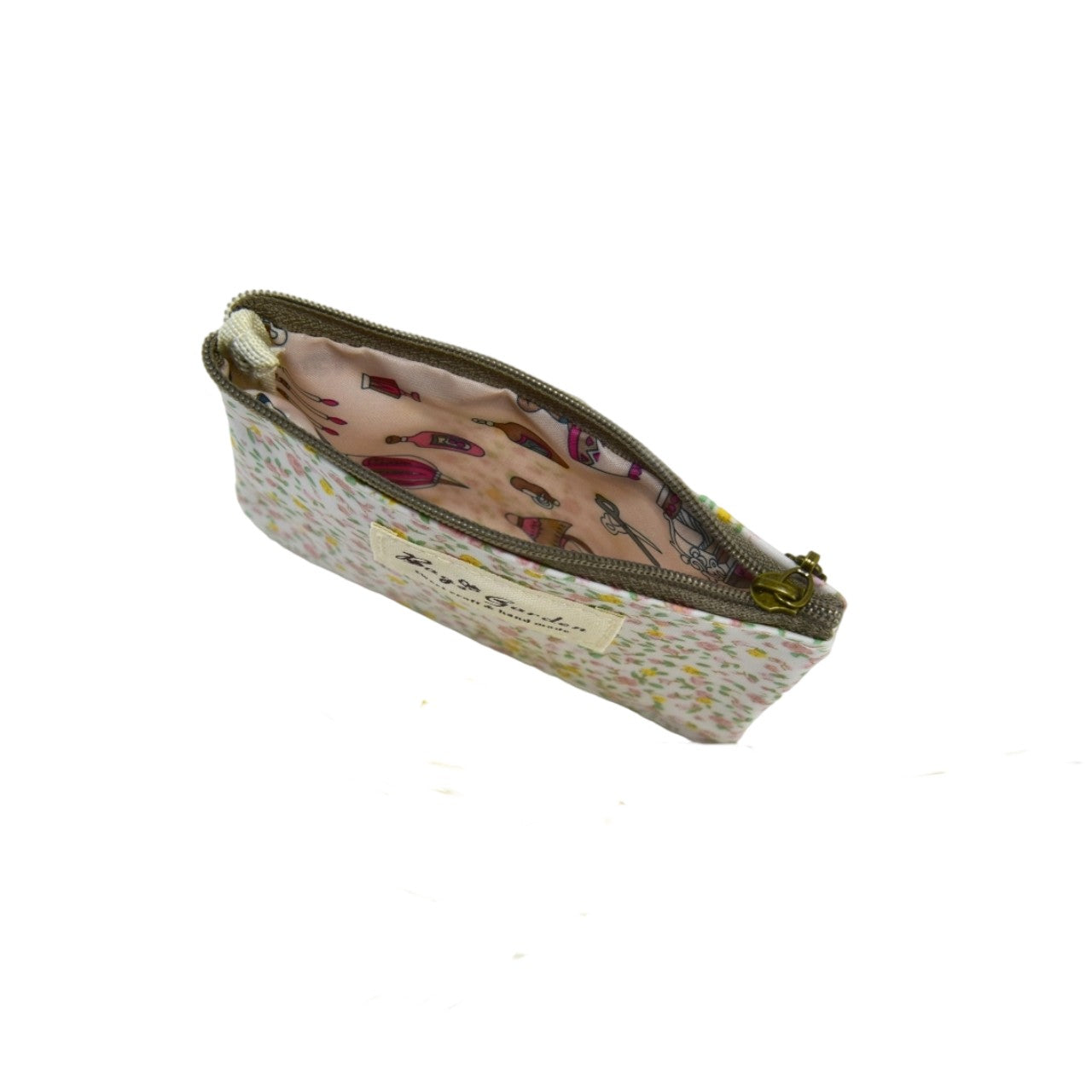 Monedero impermeable de flores