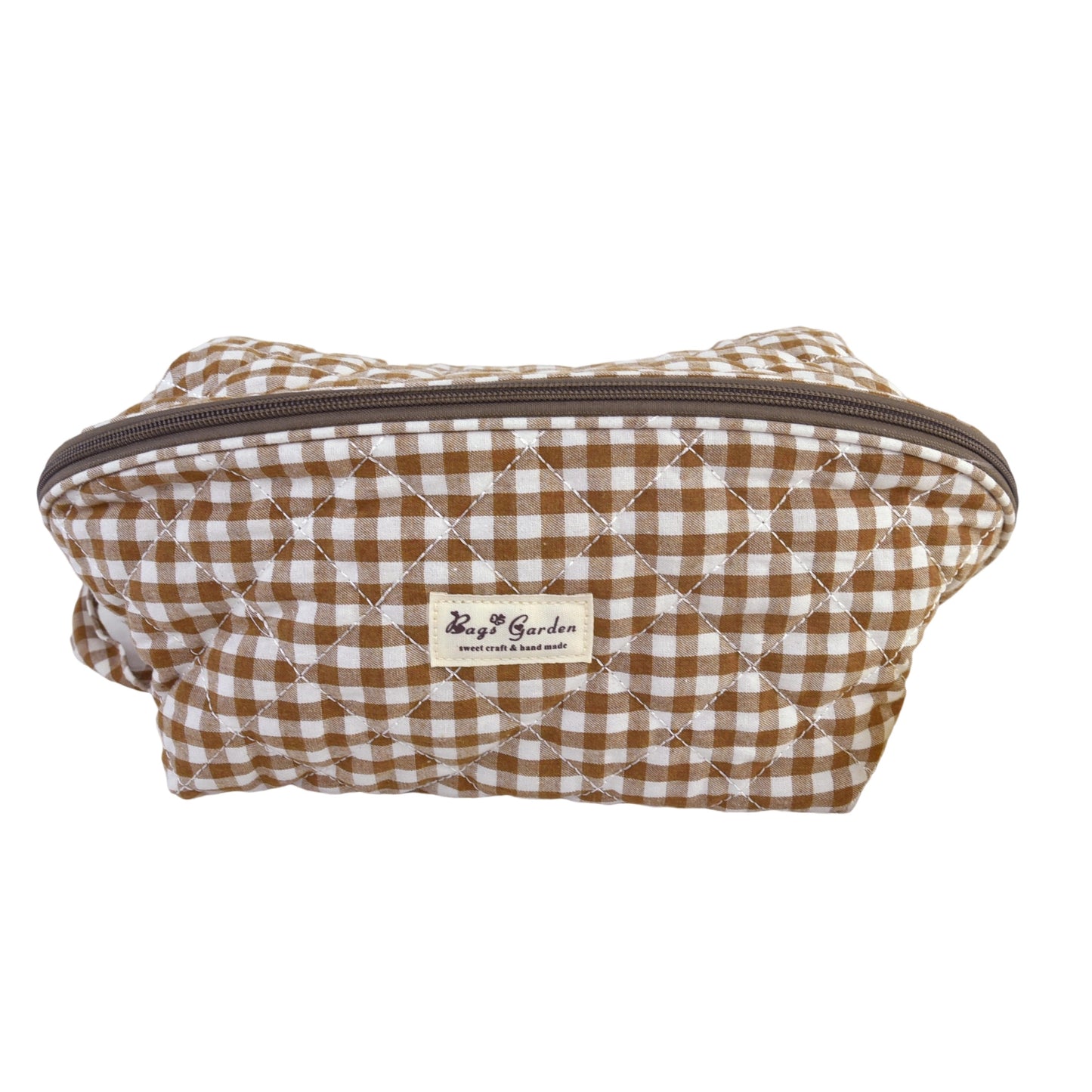 Bolsa Organizadora de Algodón Acolchado con Vichy Grande · Ropa Interior y Viaje
