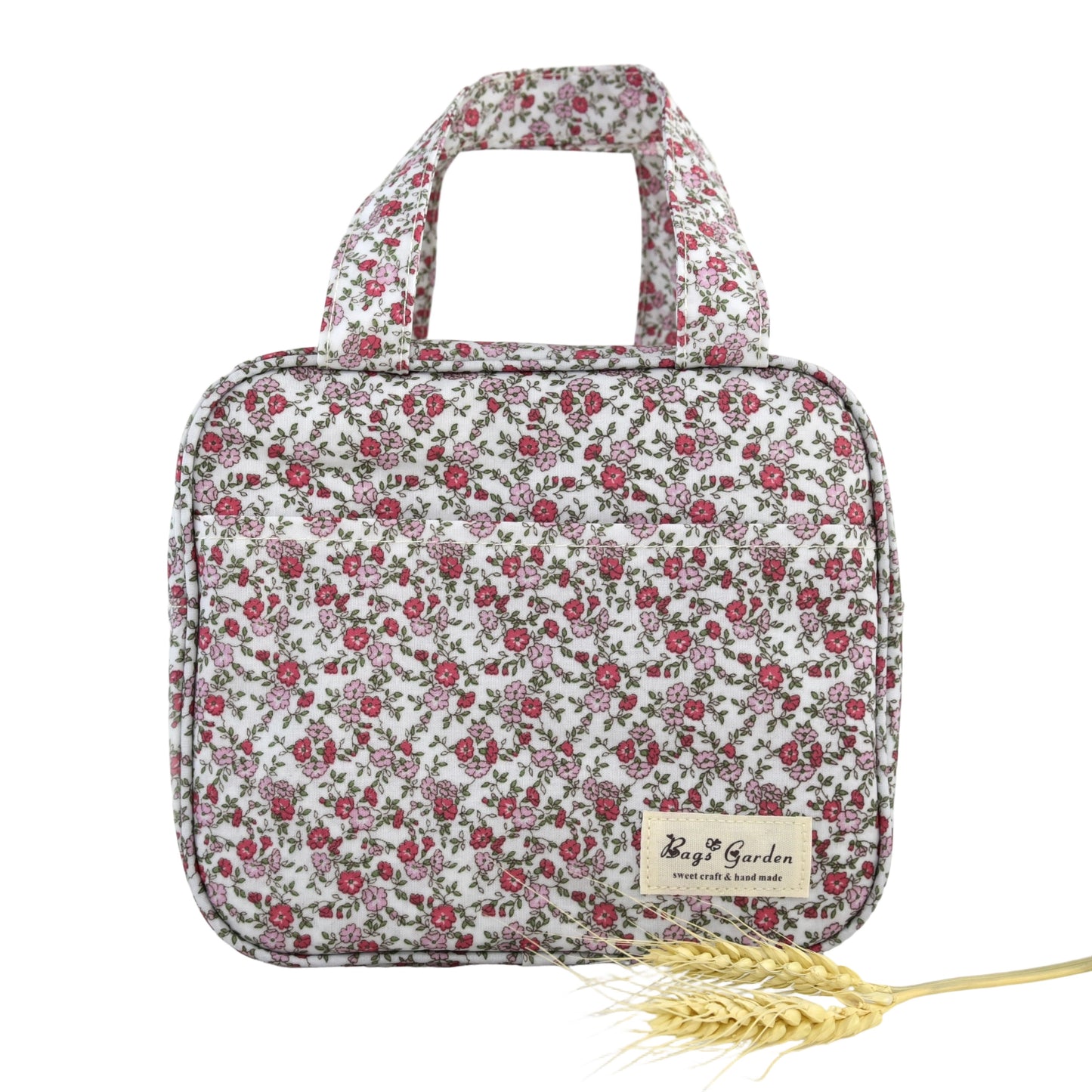 Bolso nevera cuadrado impermeable con estampado floral