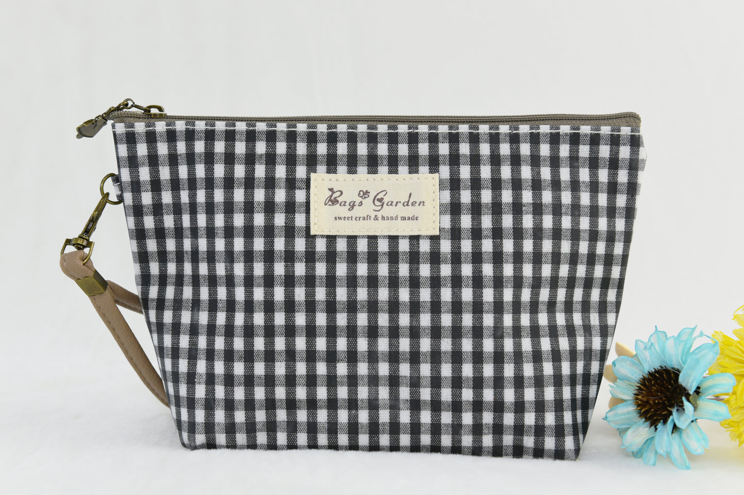 Small Waterproof Vichy Toiletry Bag