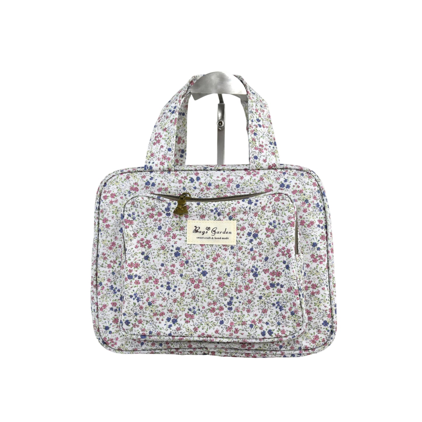 Neceser pequeño colgable impermeable de flores