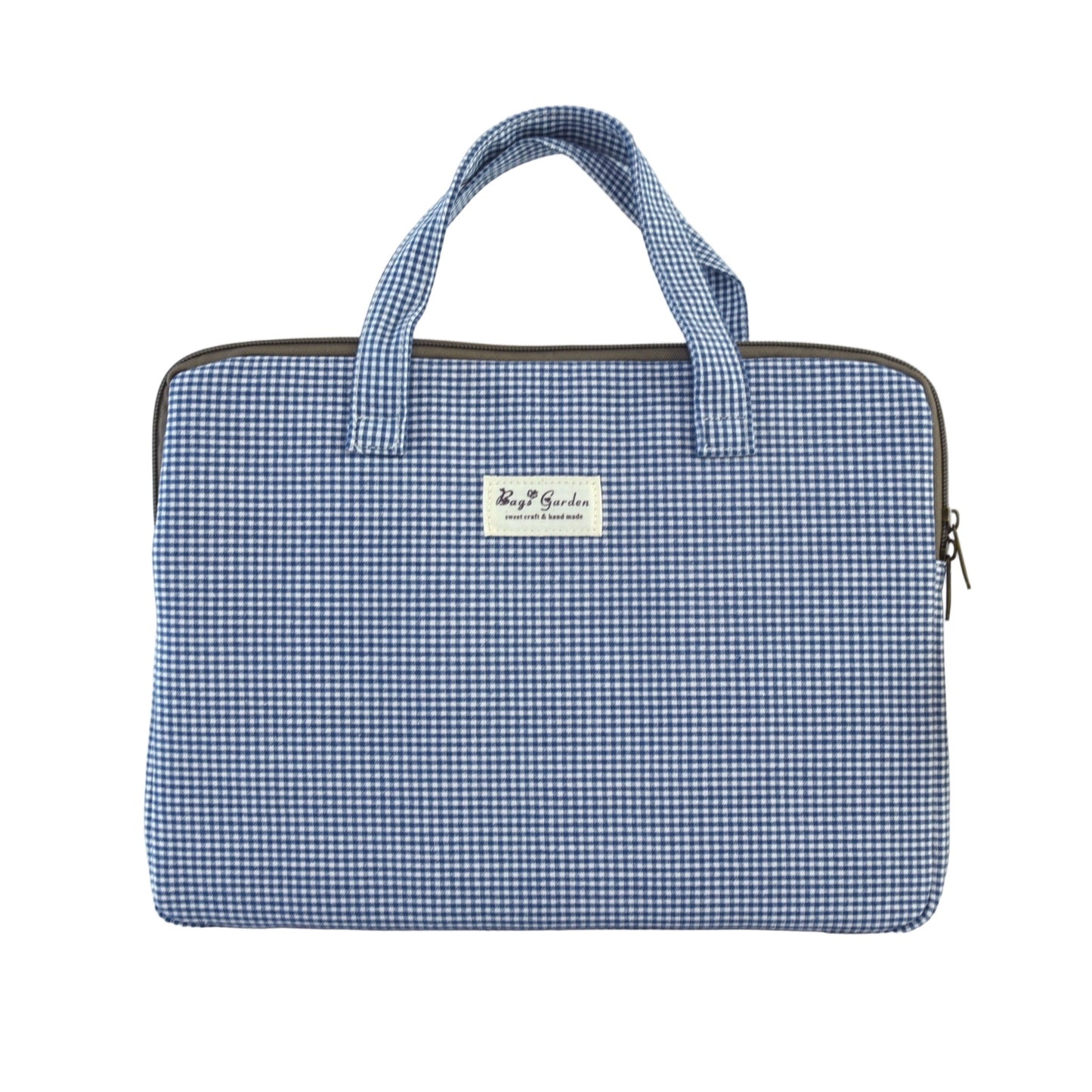 Funda Protectora de Algodón – Mini Vichy | Compatible con portátiles y tablets hasta 13"