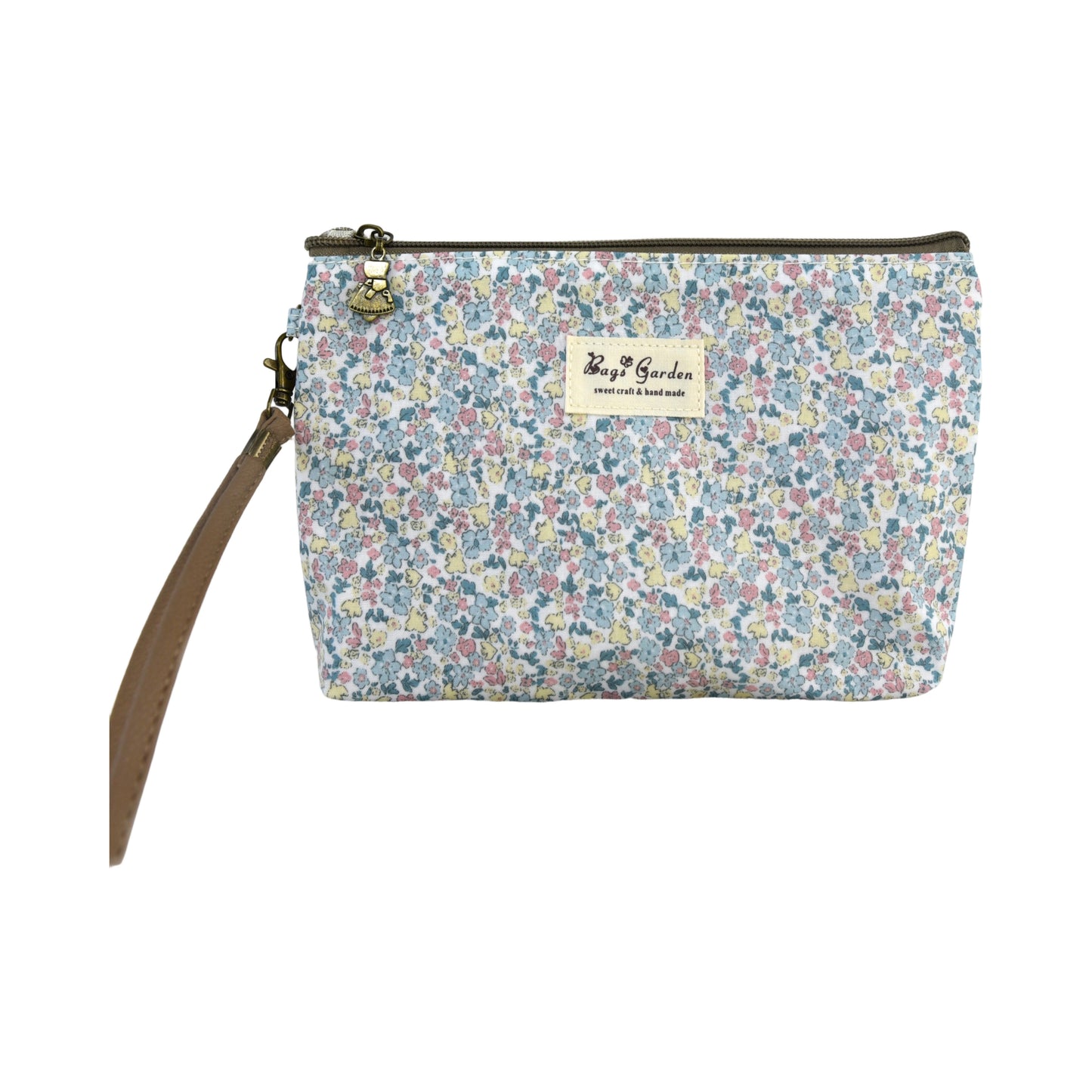 Neceser de impermeable floral con asa lateral desmontable