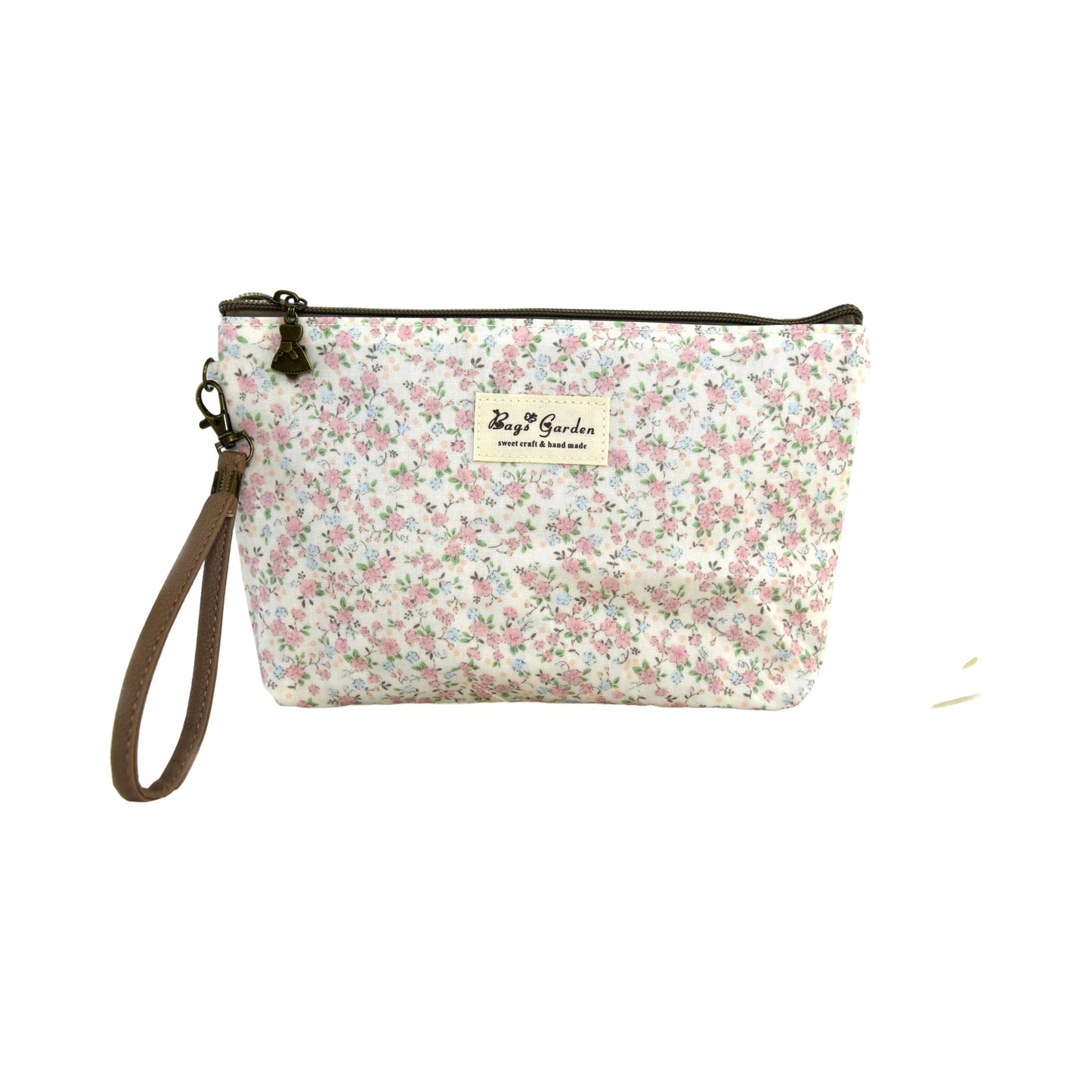 Neceser de impermeable floral con asa lateral desmontable