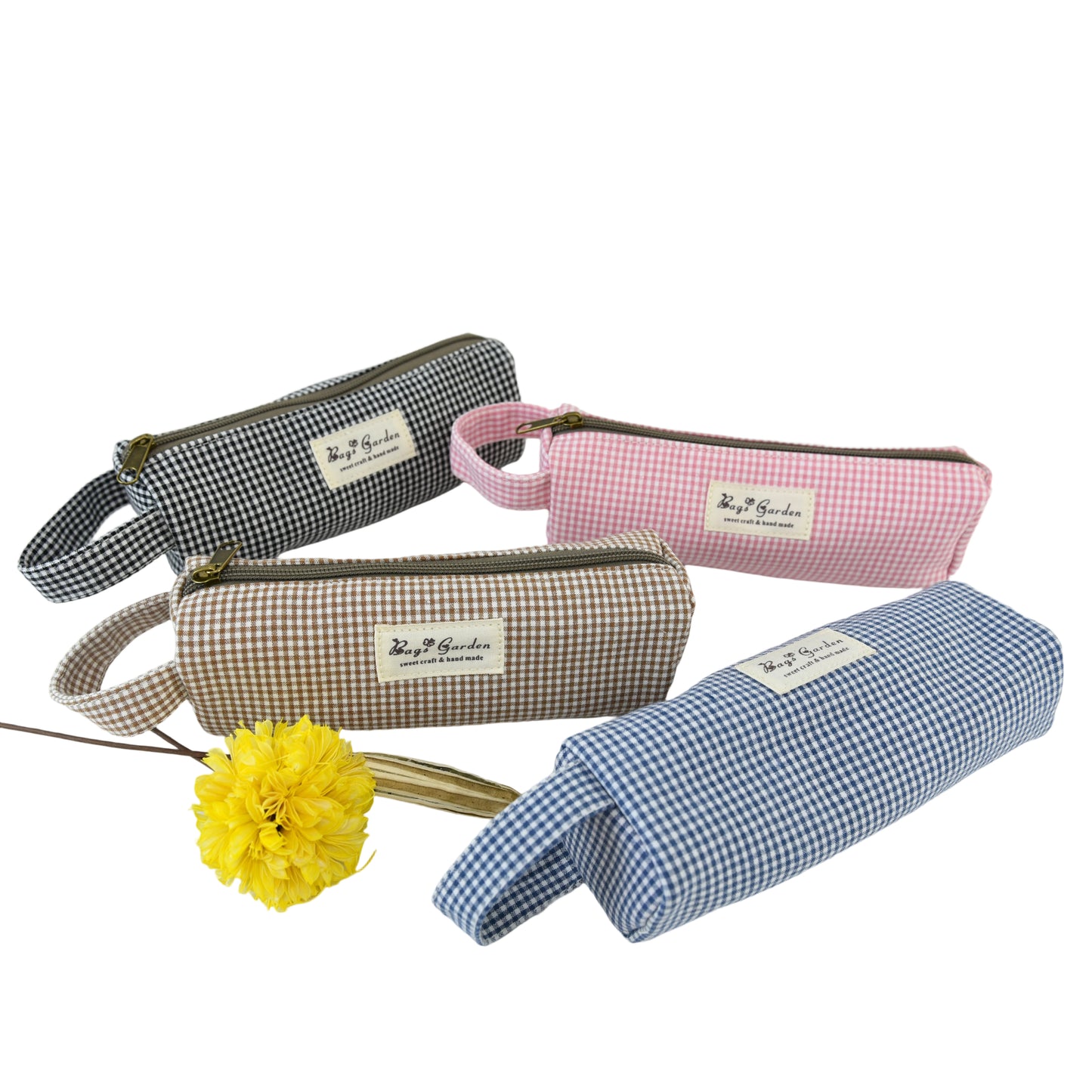 Estuche de algodón mini Vichy – Práctico y encantador