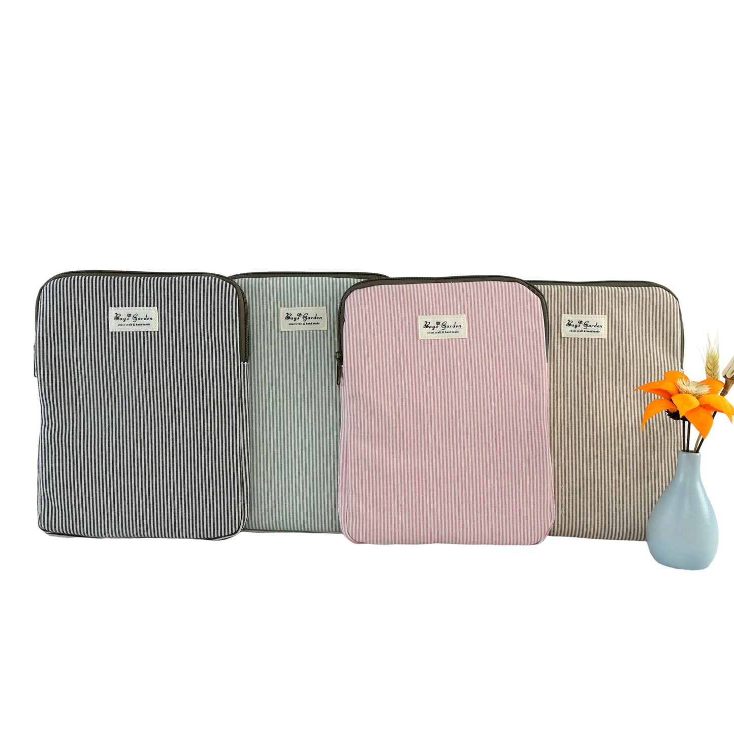 Funda de algodón mini rayas para iPad – para iPad hasta 11"