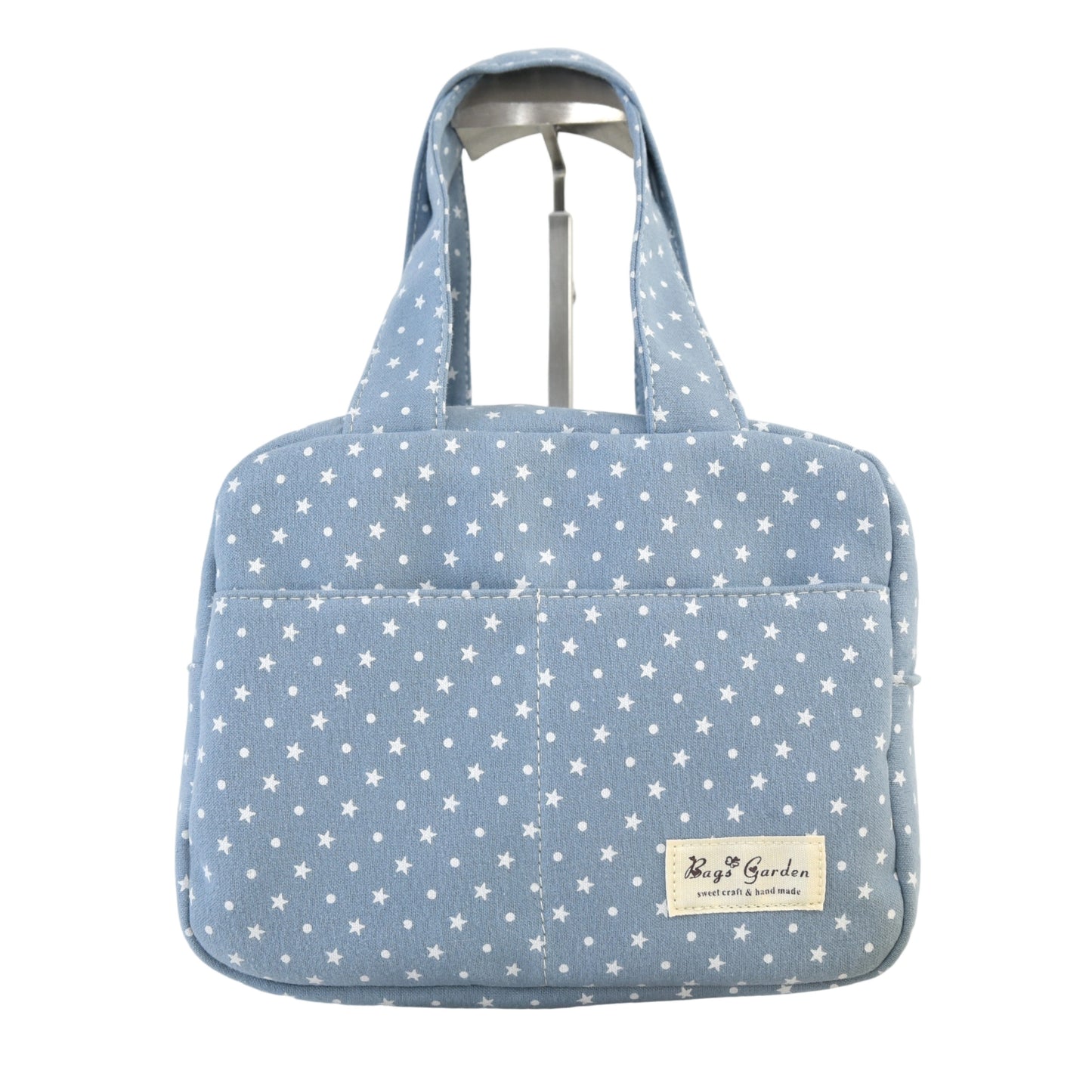 Bolso de mano de algodón con estrellas – Multiusos y con bolsillos
