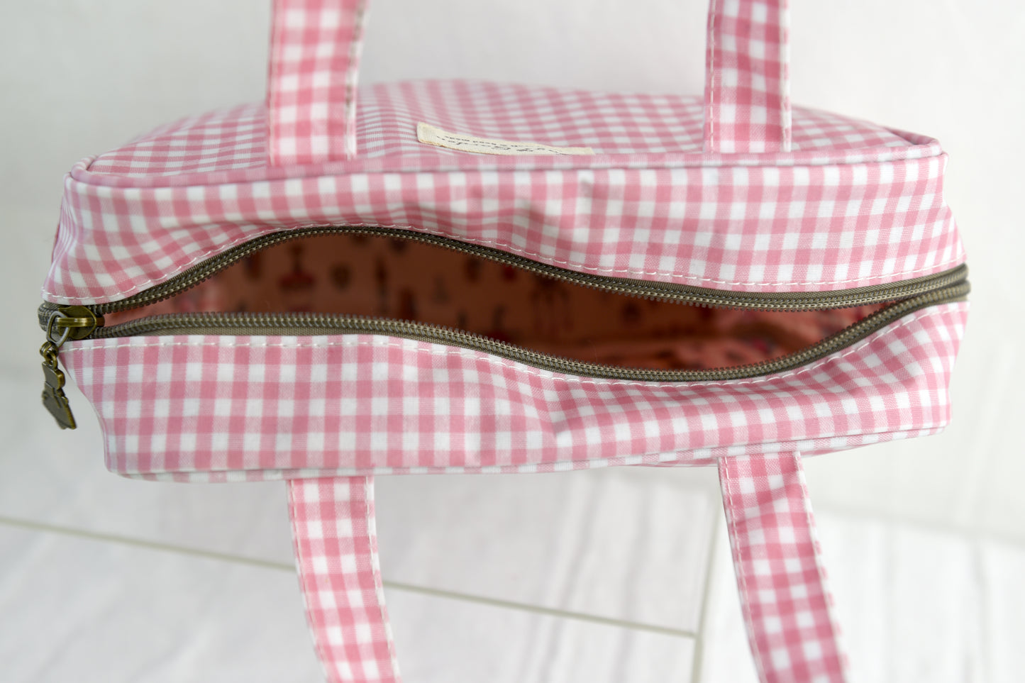 Small Waterproof Vichy Handbag